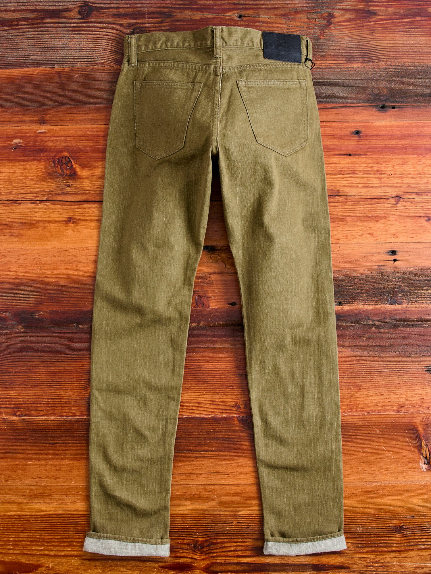 MXJE1207 "British Army Green" 10.5oz Selvedge Denim - Slim Tapered Fit - Image 4