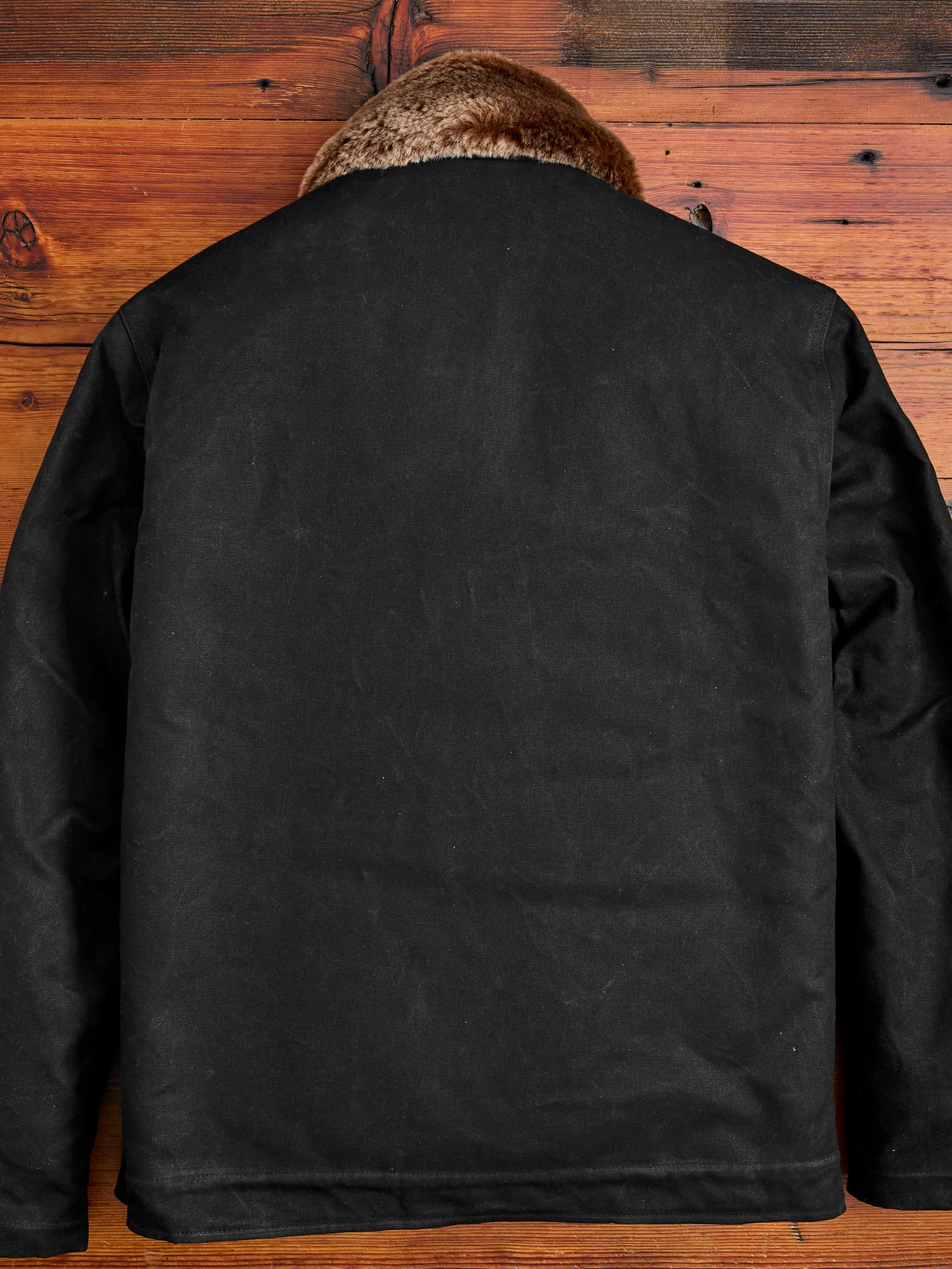 N-1 Deck Jacket in Black Kodiak - Image 10