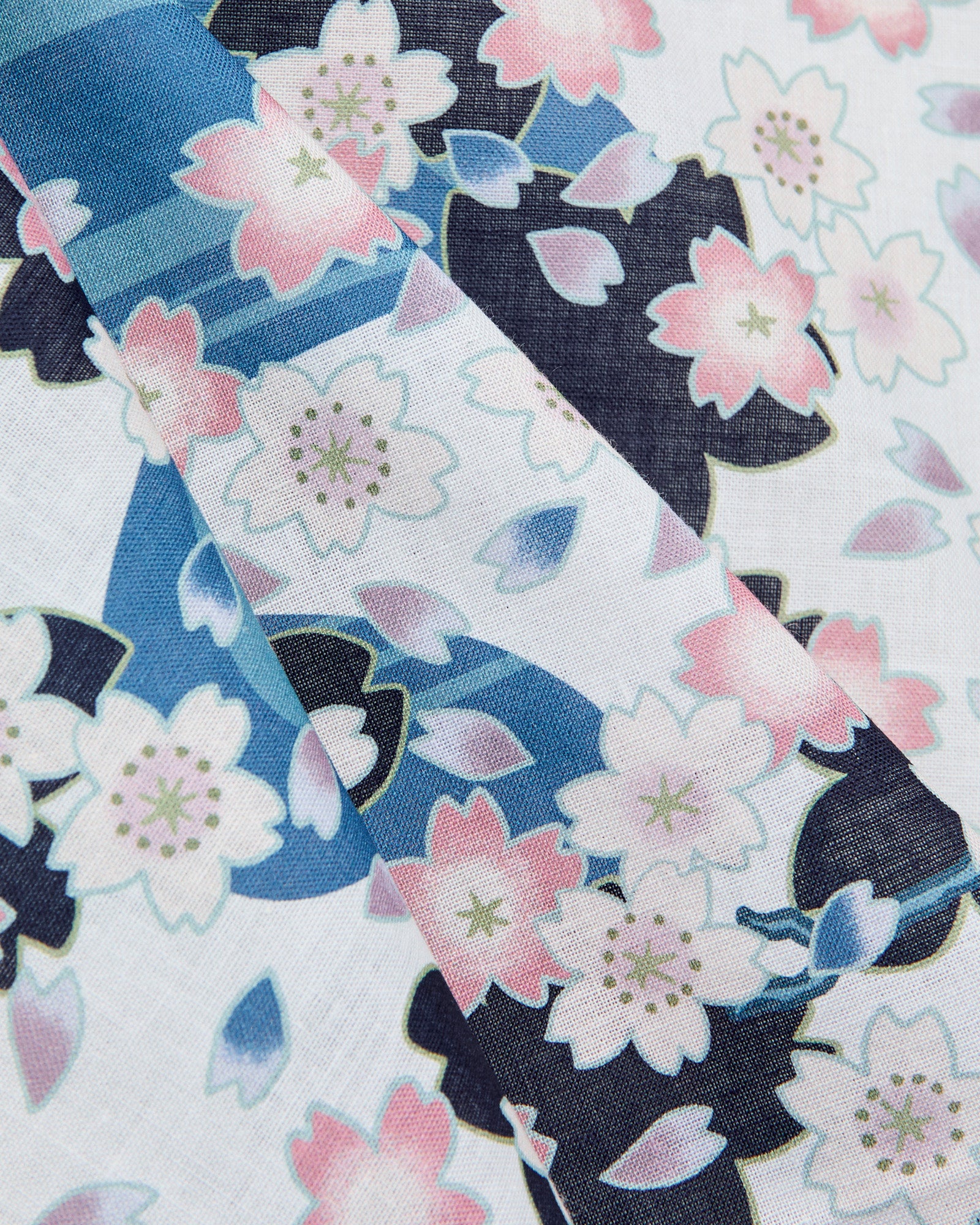 "Nagare-Sakura" Bandanna in White - Image 3
