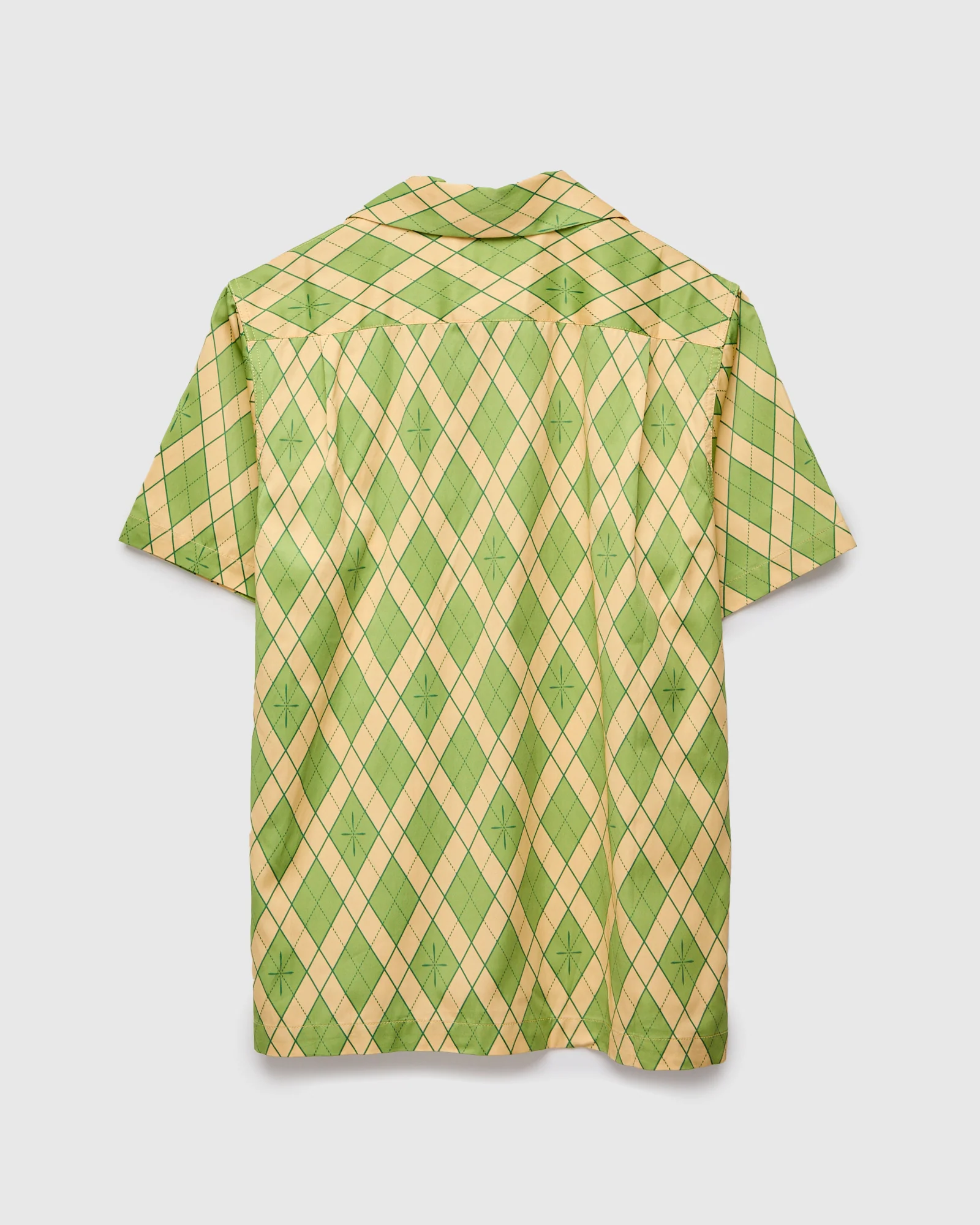 "Narahira" Short Sleeve Shirt in Green - Image 2