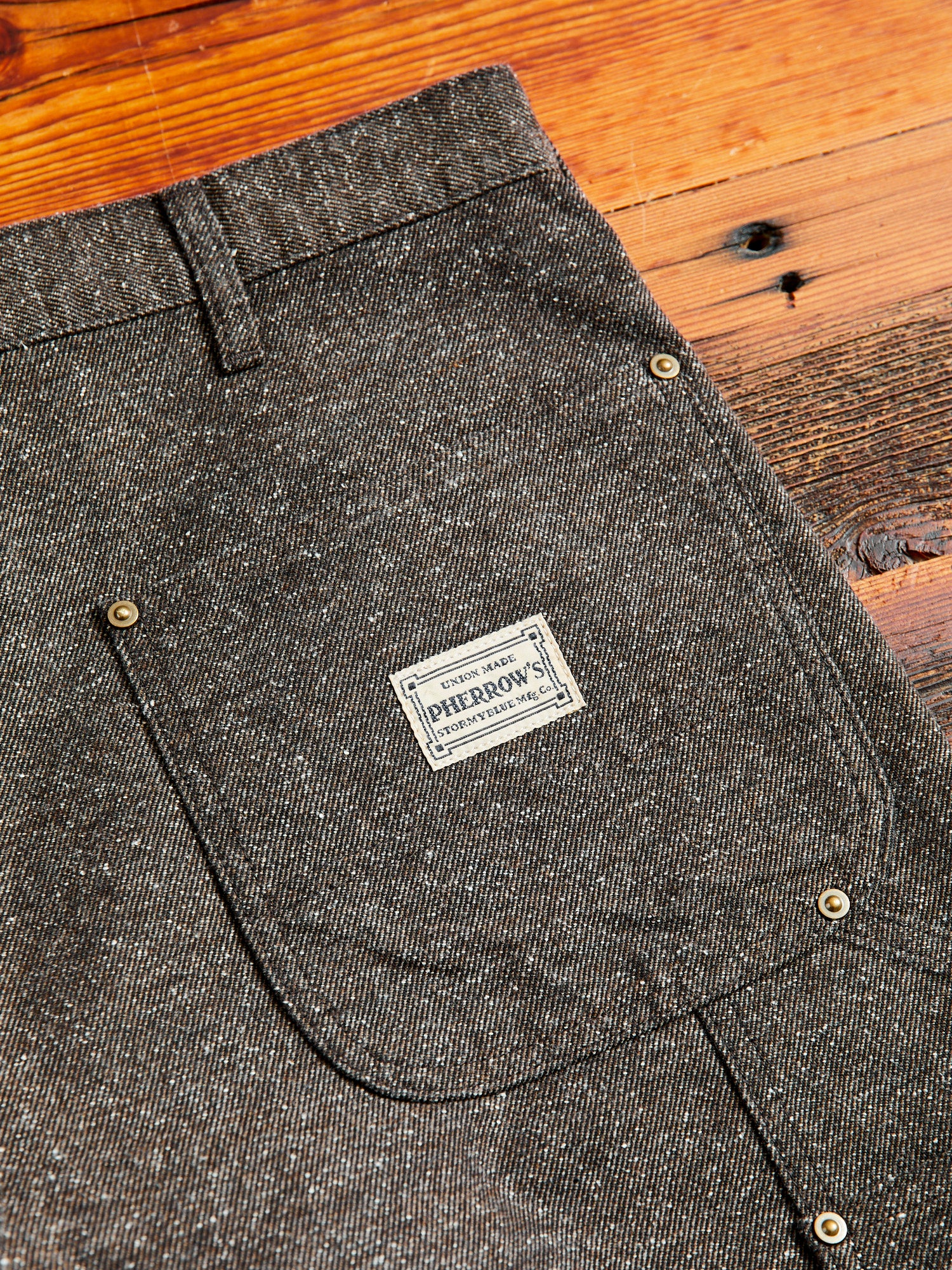 Nep Twill Carpenter Pants in Brown - Image 9