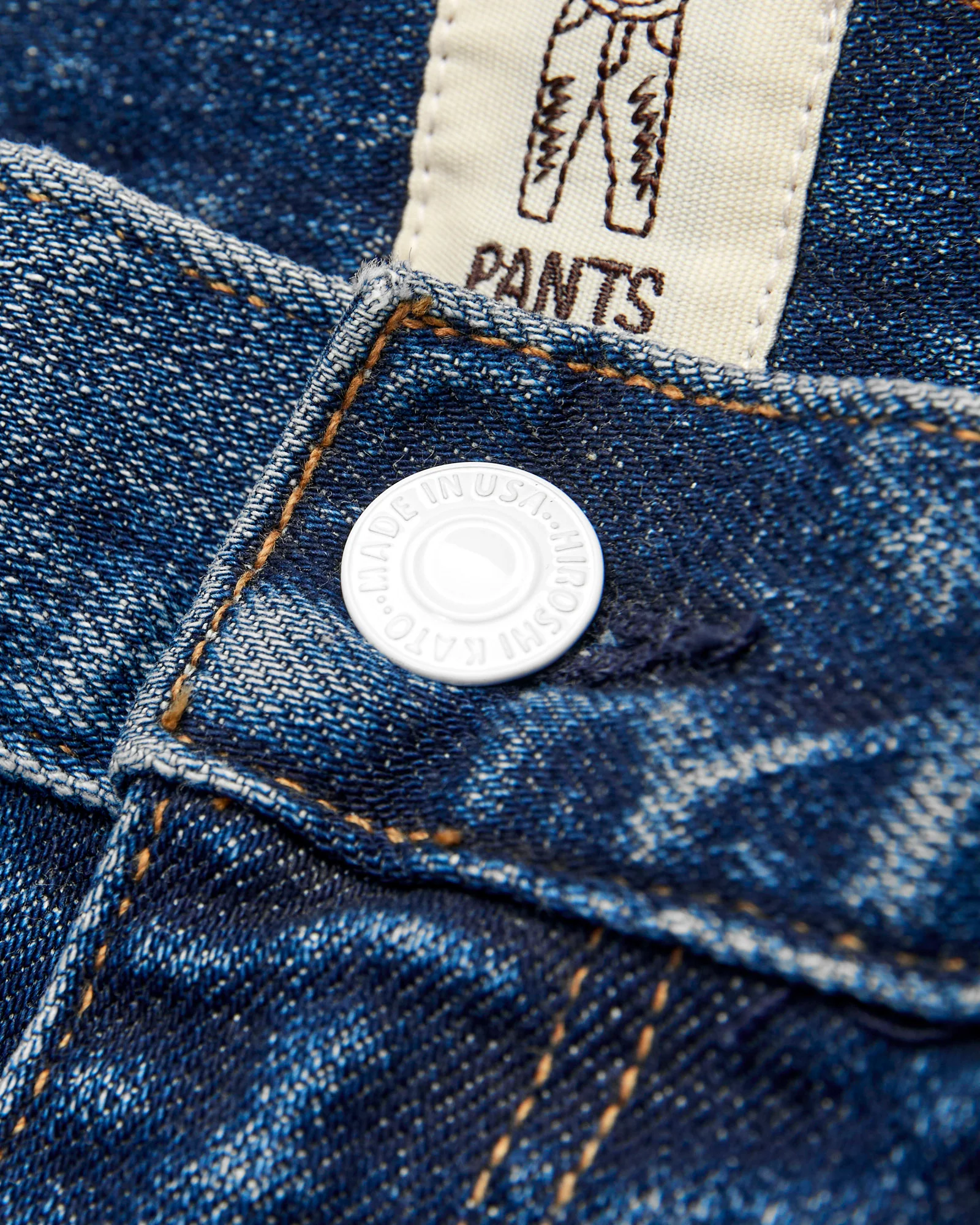 "Nikki" 14oz Washed Indigo Stretch Selvedge Denim - Hammer Straight - Image 5