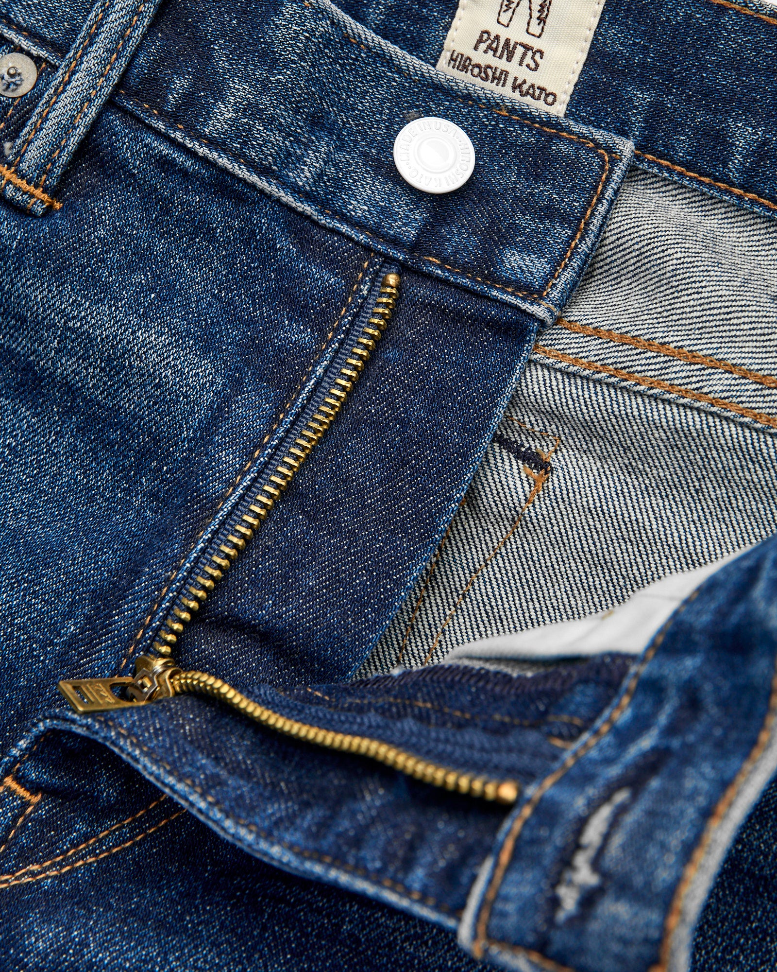 "Nikki" 14oz Washed Indigo Stretch Selvedge Denim - Hammer Straight - Image 6