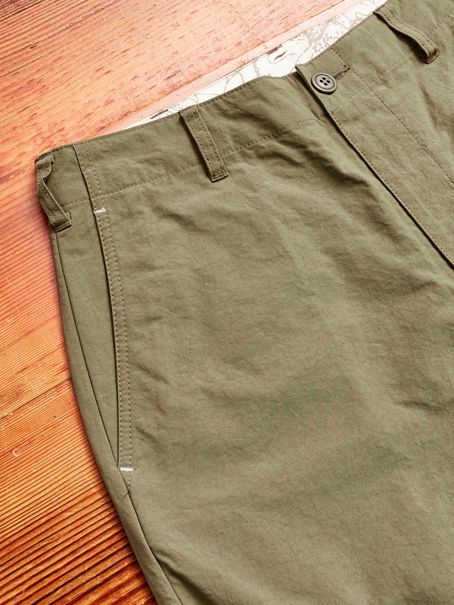 Nylon Chino Pants in Khaki - Image 5