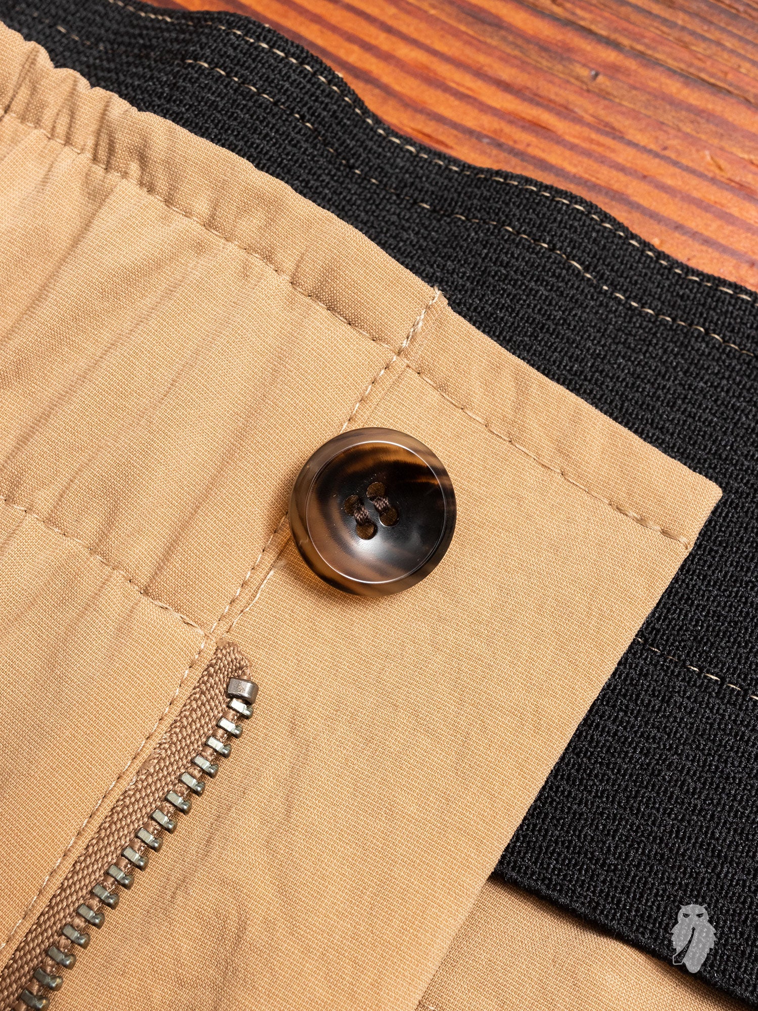 Nylon Sarouel Pants in Khaki - Image 7