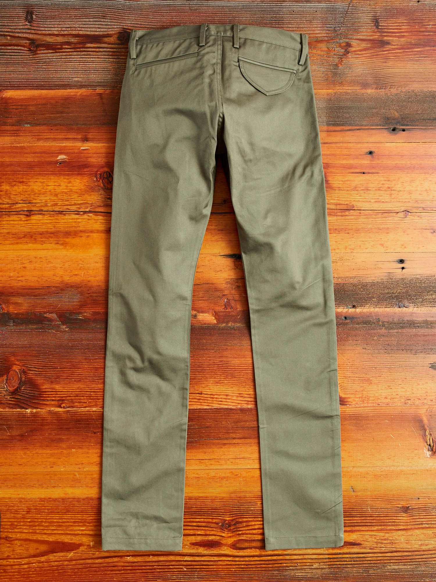 "Officer Trouser" in Olive Twill - Image 10