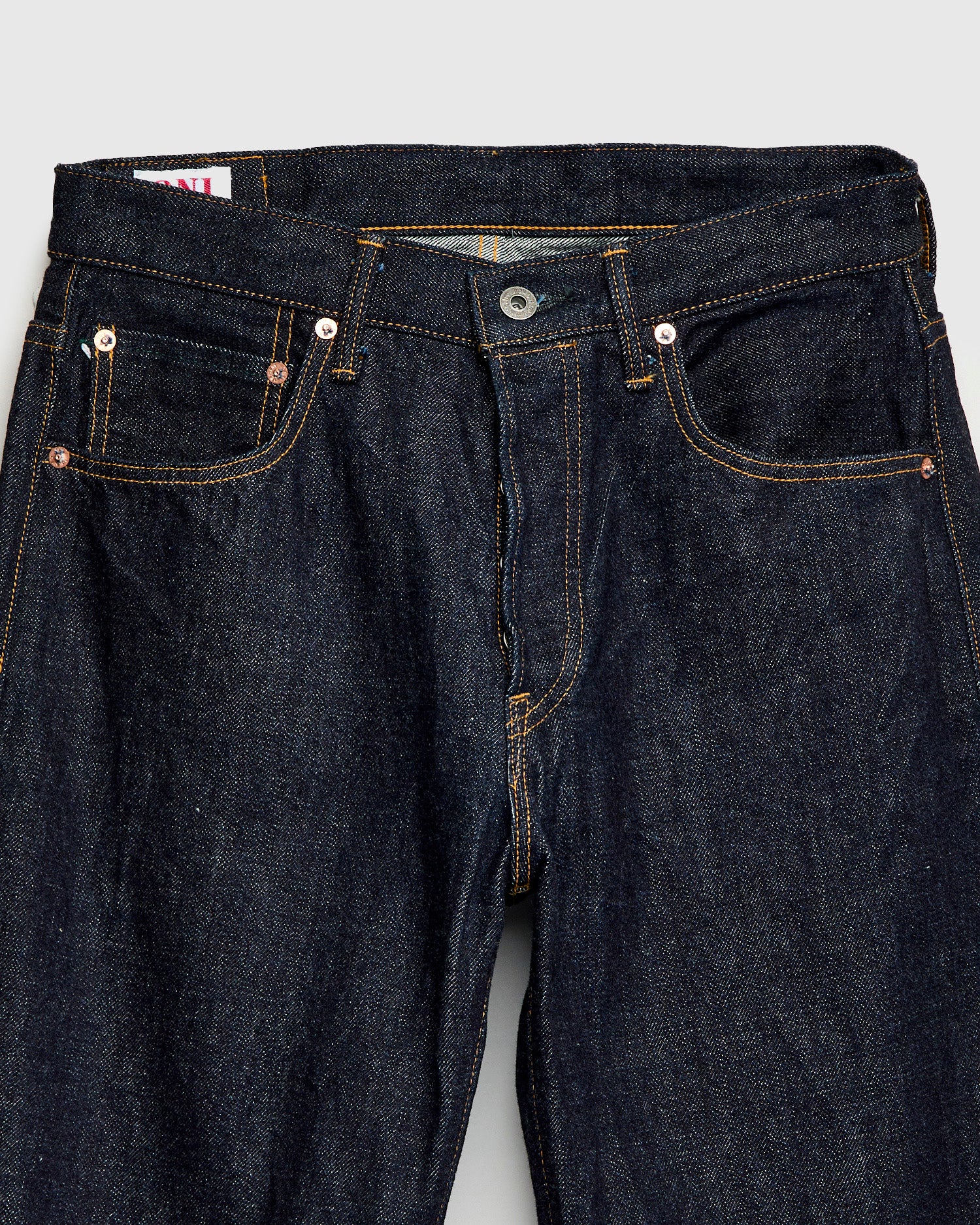 ONI-222 "Low Tension" 15oz Selvedge Denim - Super Wide Straight Fit - Image 6