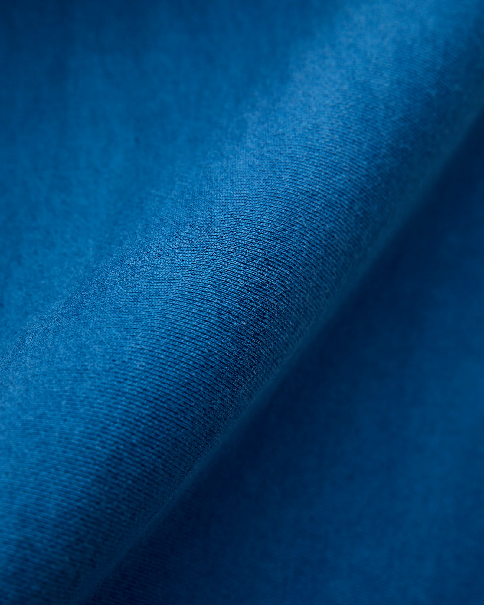 Organic Hand-Dyed Zip Hoodie in Blue - Image 7