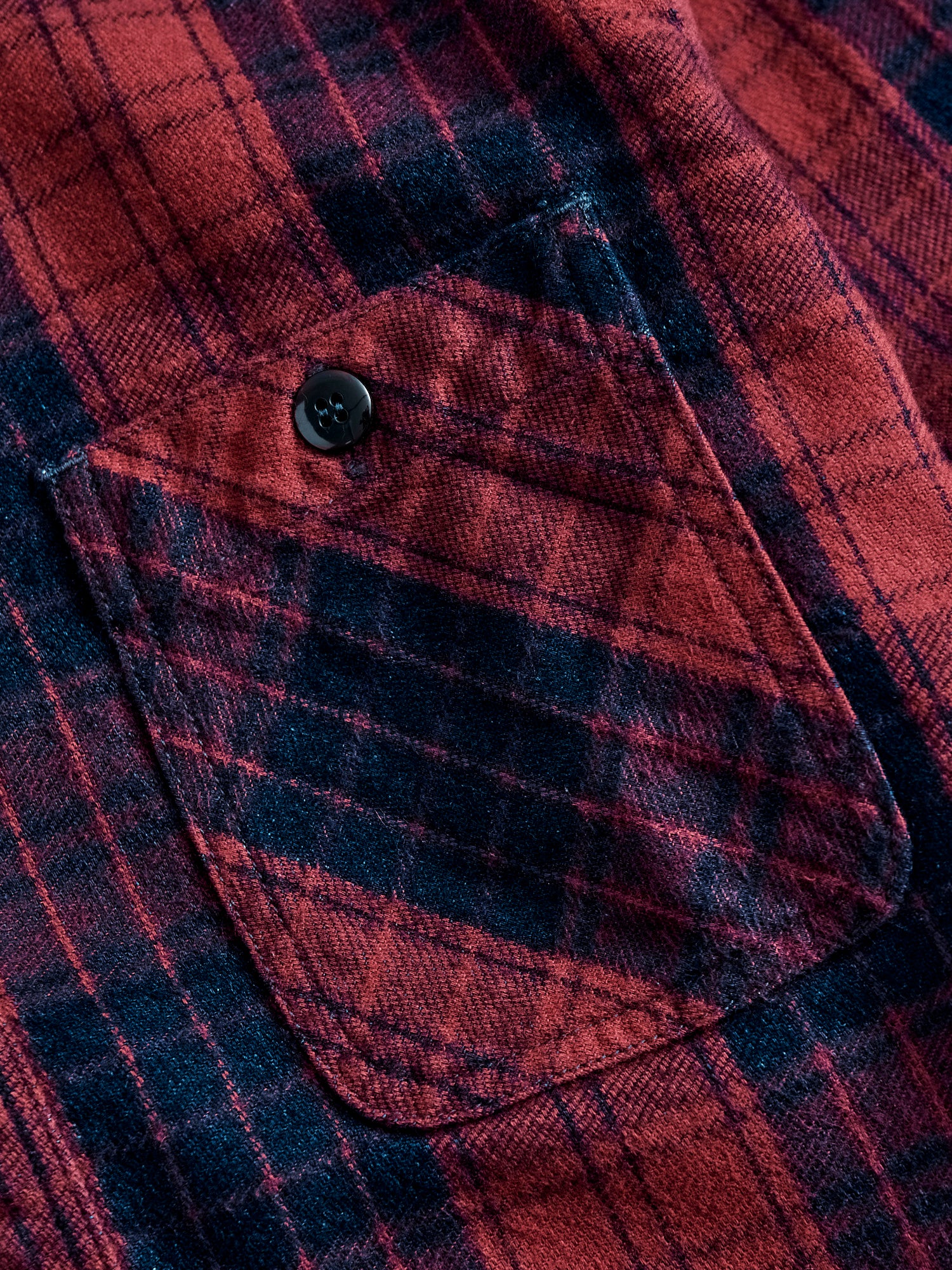 Original Twill Check Flannel Shirt in Red - Image 4