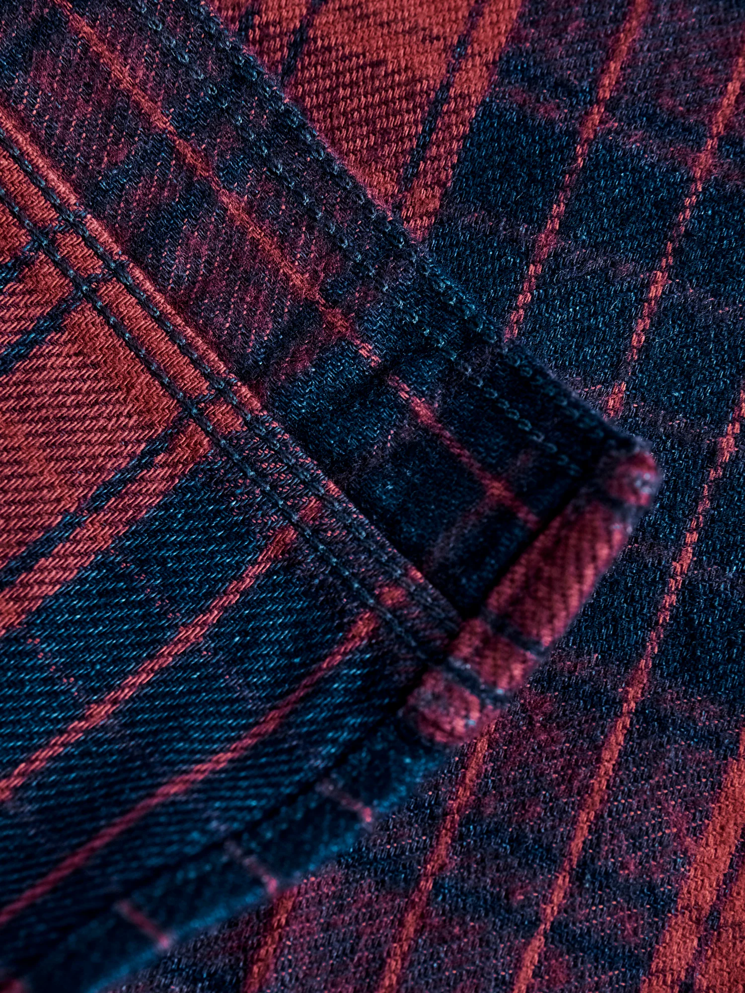 Original Twill Check Flannel Shirt in Red - Image 8