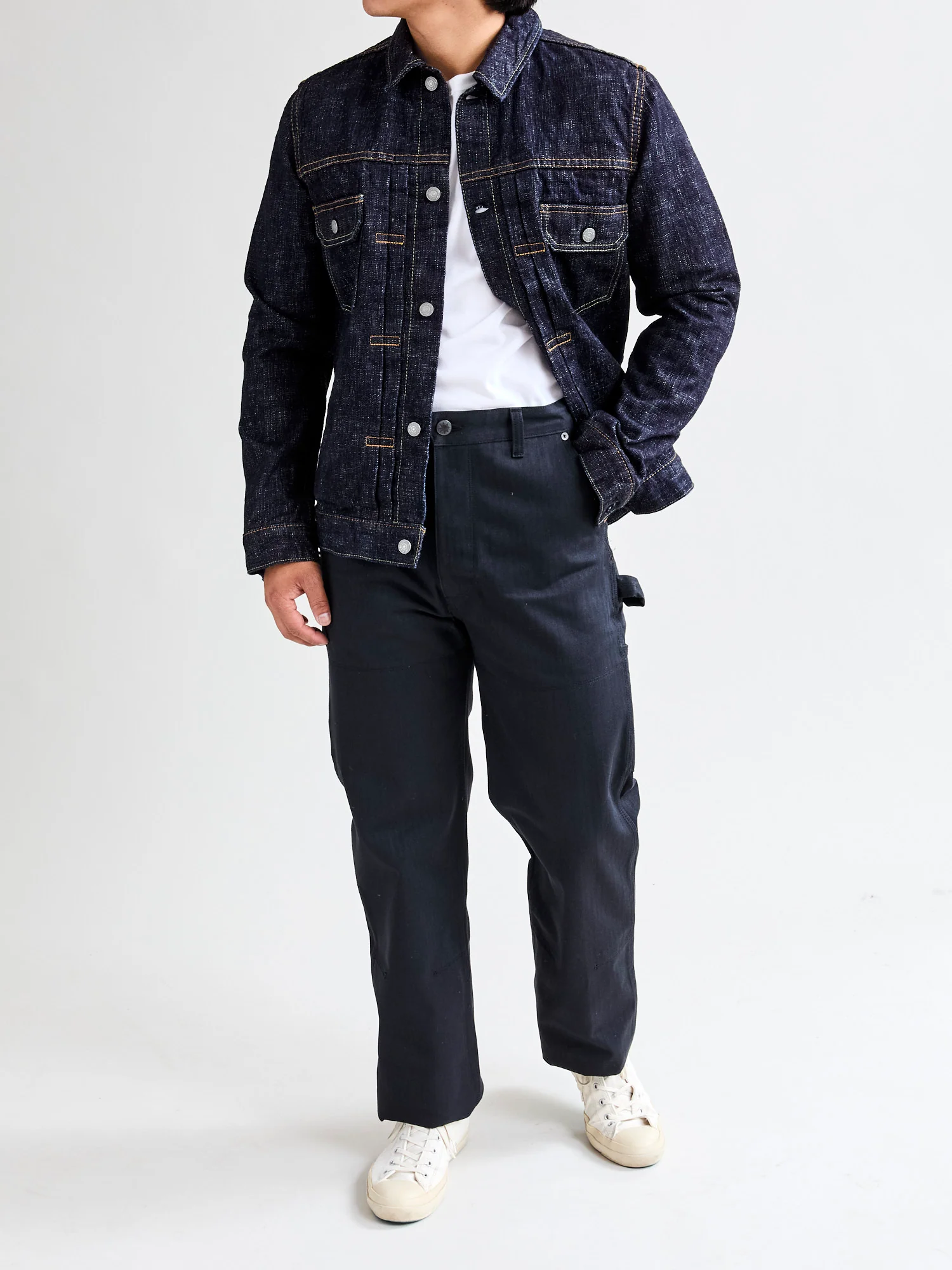 Ortega Pant in Black Herringbone - Image 13