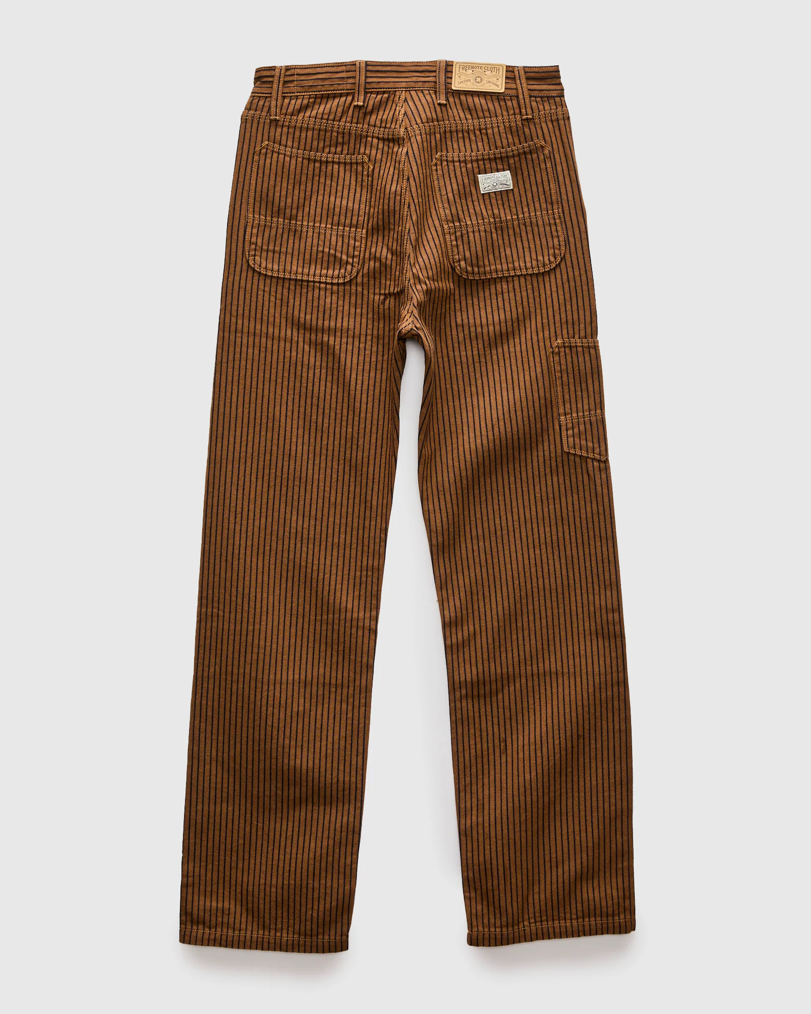 Ortega Pant in Brown Herringbone Dobby - Image 2