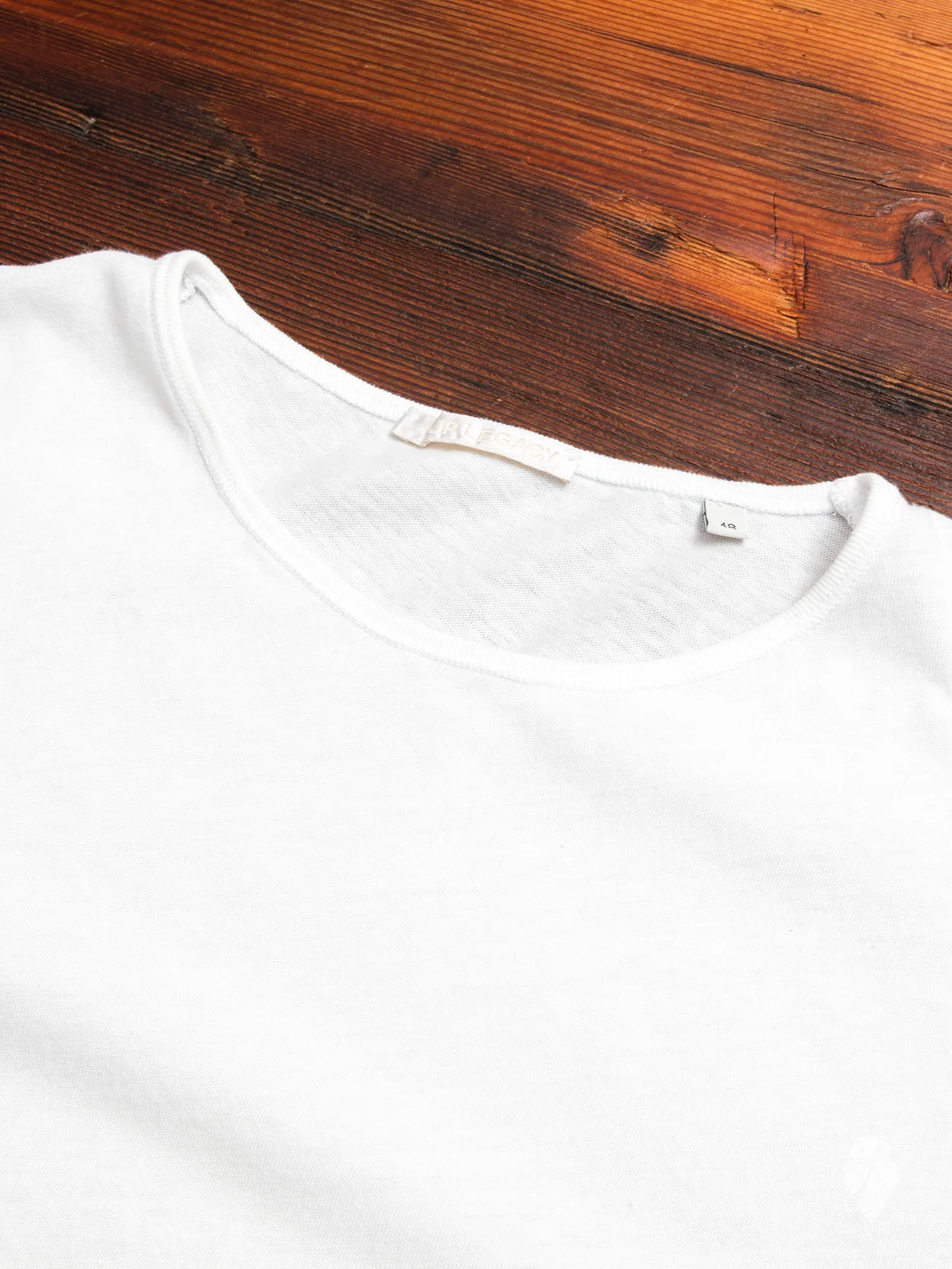 U-Neck T-Shirt in Optic White - Image 3