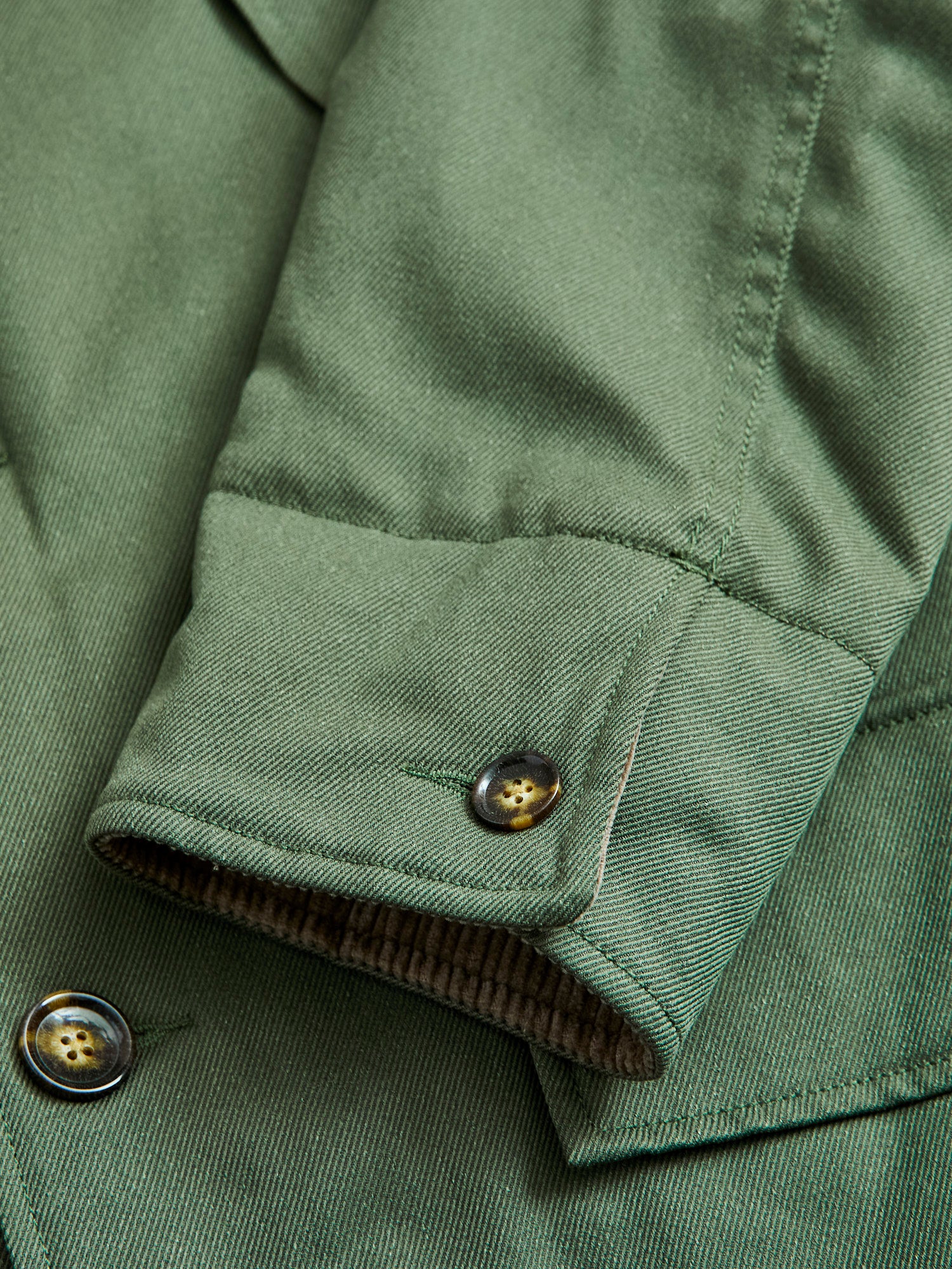 Outdoor Quilting Jacket in Olive - Image 14