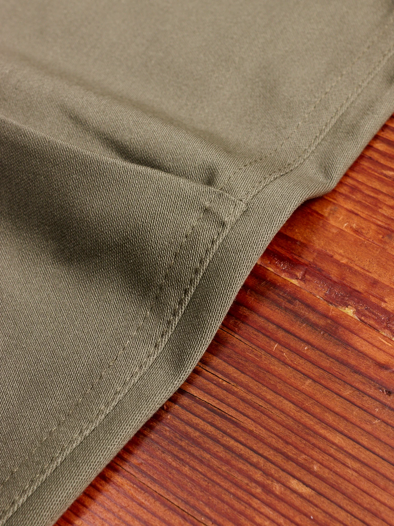 Overgrown Pants in Olive Military Satin - Image 10
