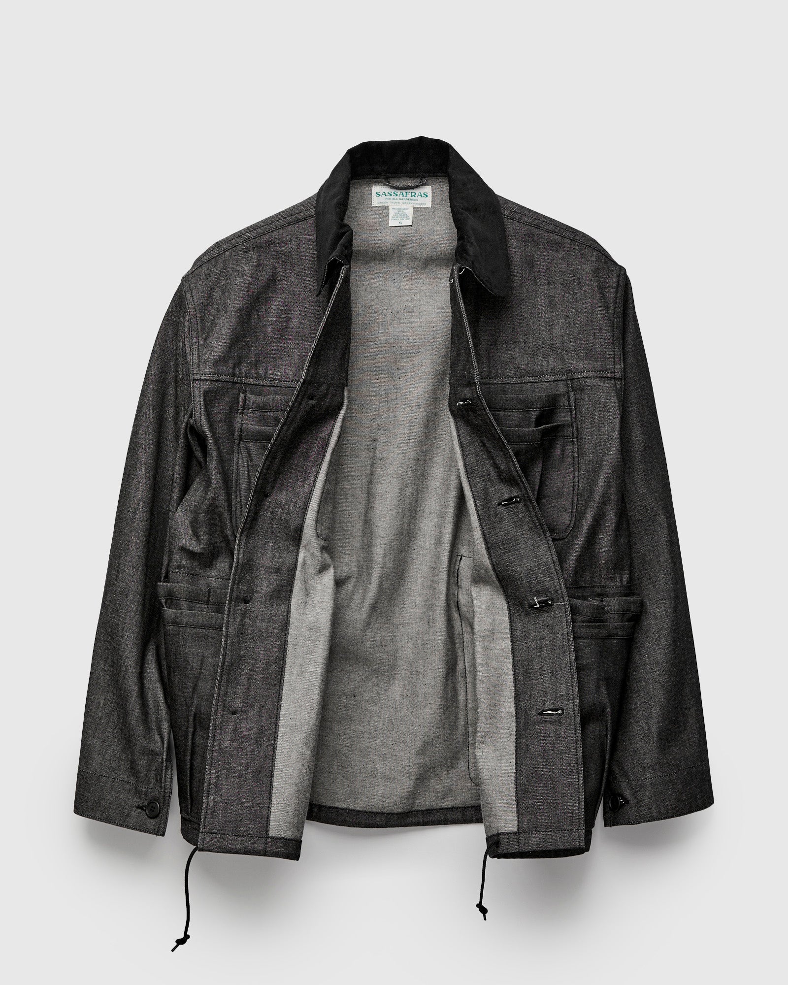 Overgrown Warden Jacket in Black Denim - Image 3