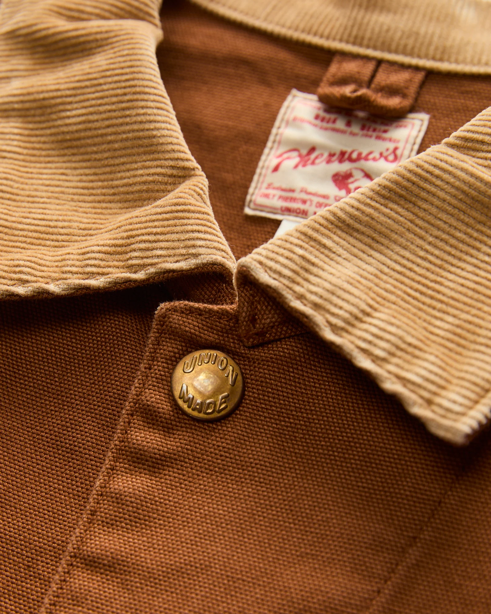 Painter Work Jacket in Golden Brown - Image 5