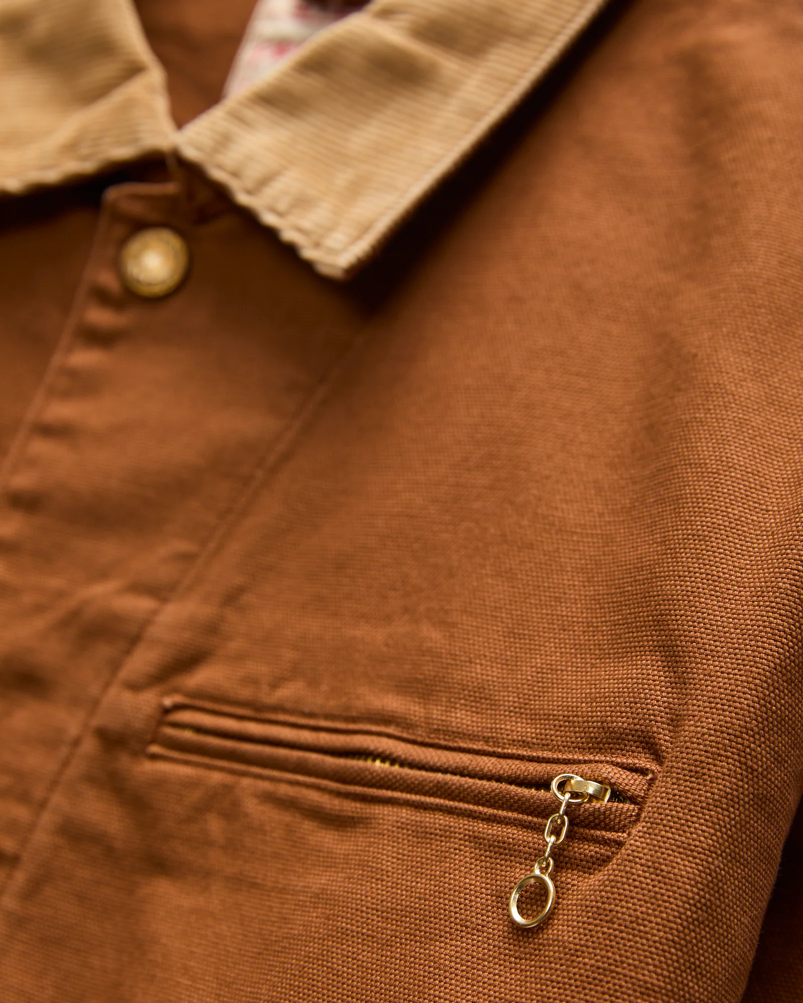 Painter Work Jacket in Golden Brown - Image 6