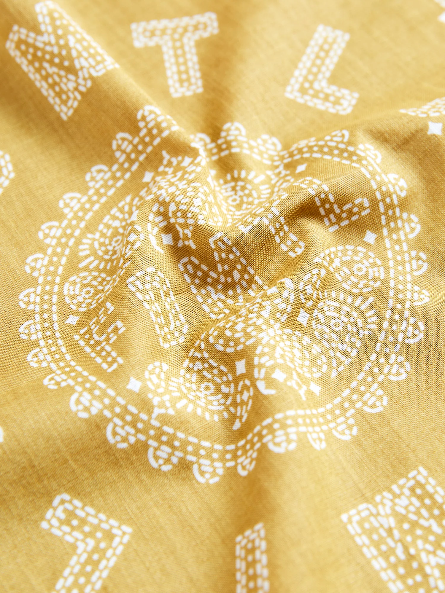 Paisley Bandana in Mustard - Image 3
