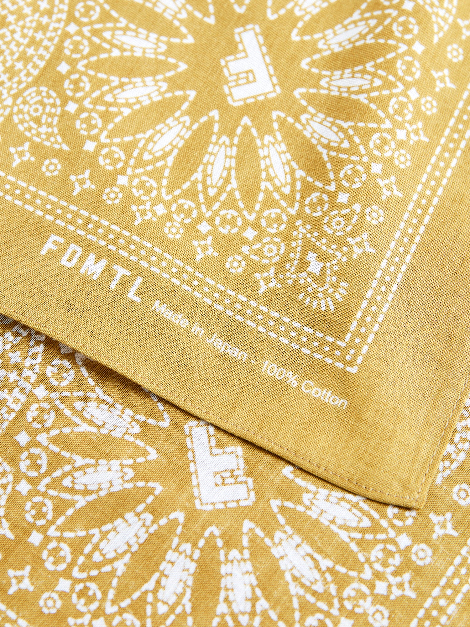 Paisley Bandana in Mustard - Image 4