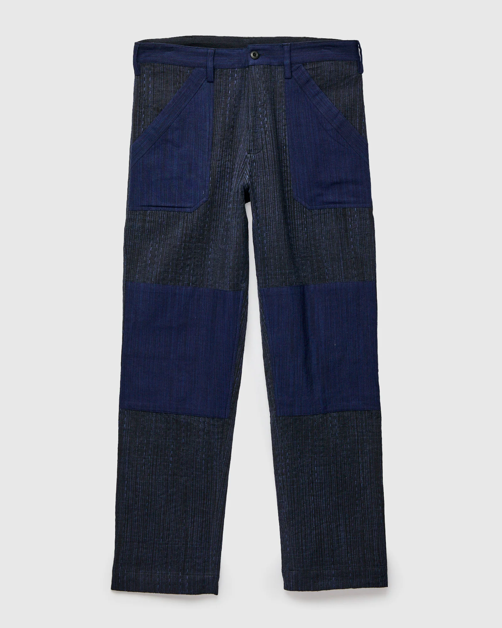 Patchwork Stitch Isaac Pants in Indigo Iron Spacedye