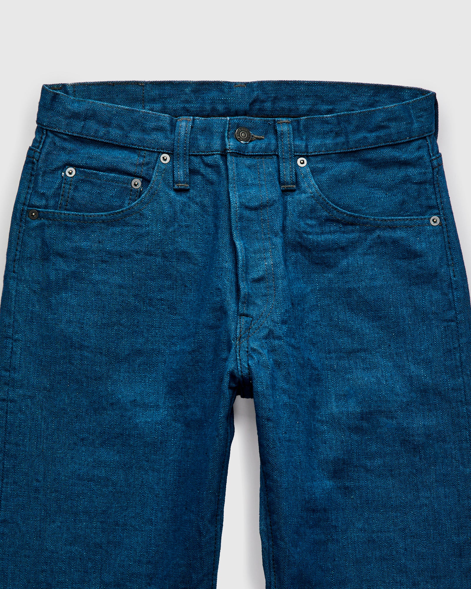 PBO-002-003 "Asagi" 16.5oz Rinsed Selvedge Denim - Regular Straight Fit - Image 6