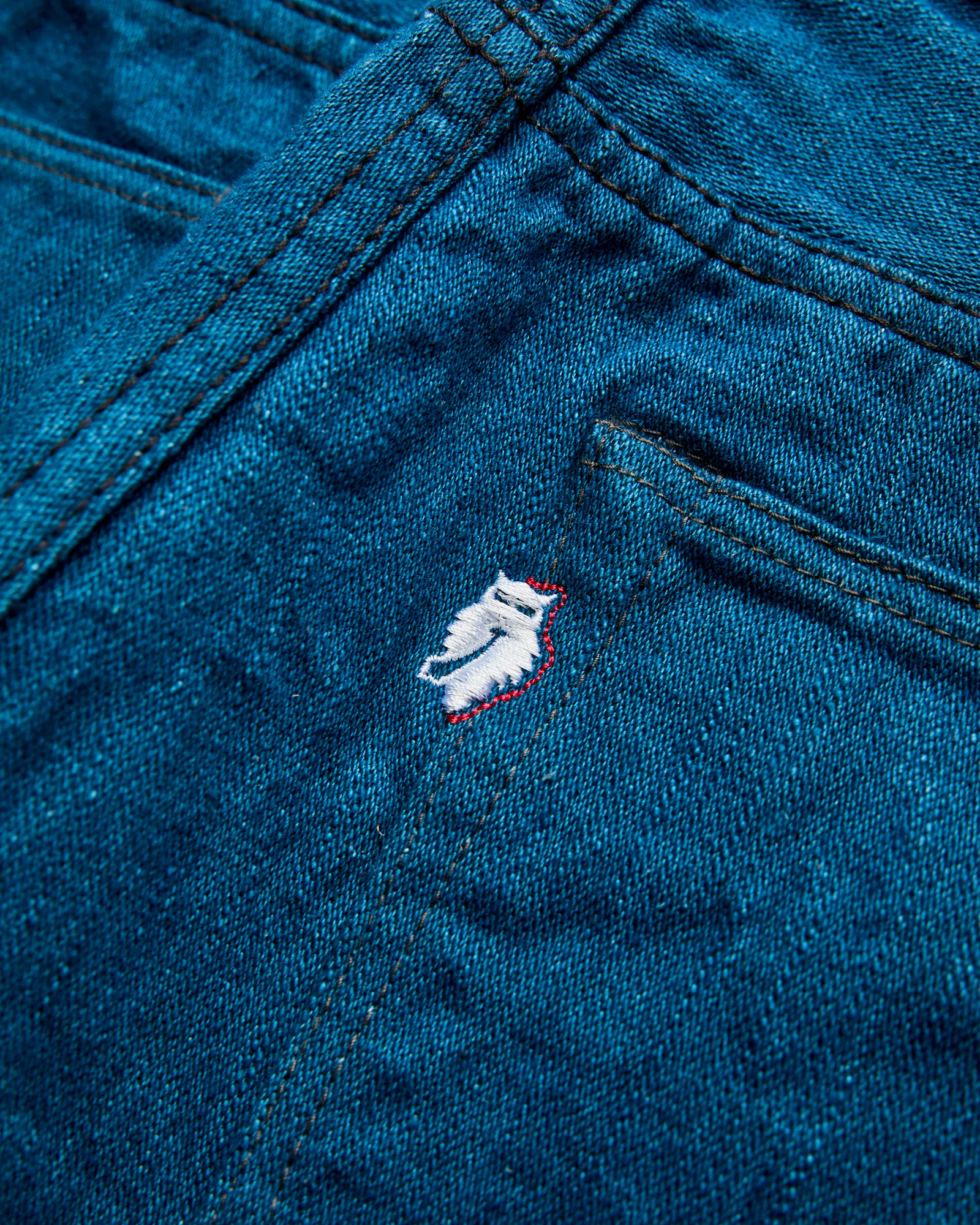 PBO-002-005 "Asagi" 16.5oz Rinsed Selvedge Denim - Slim Straight Fit - Image 5