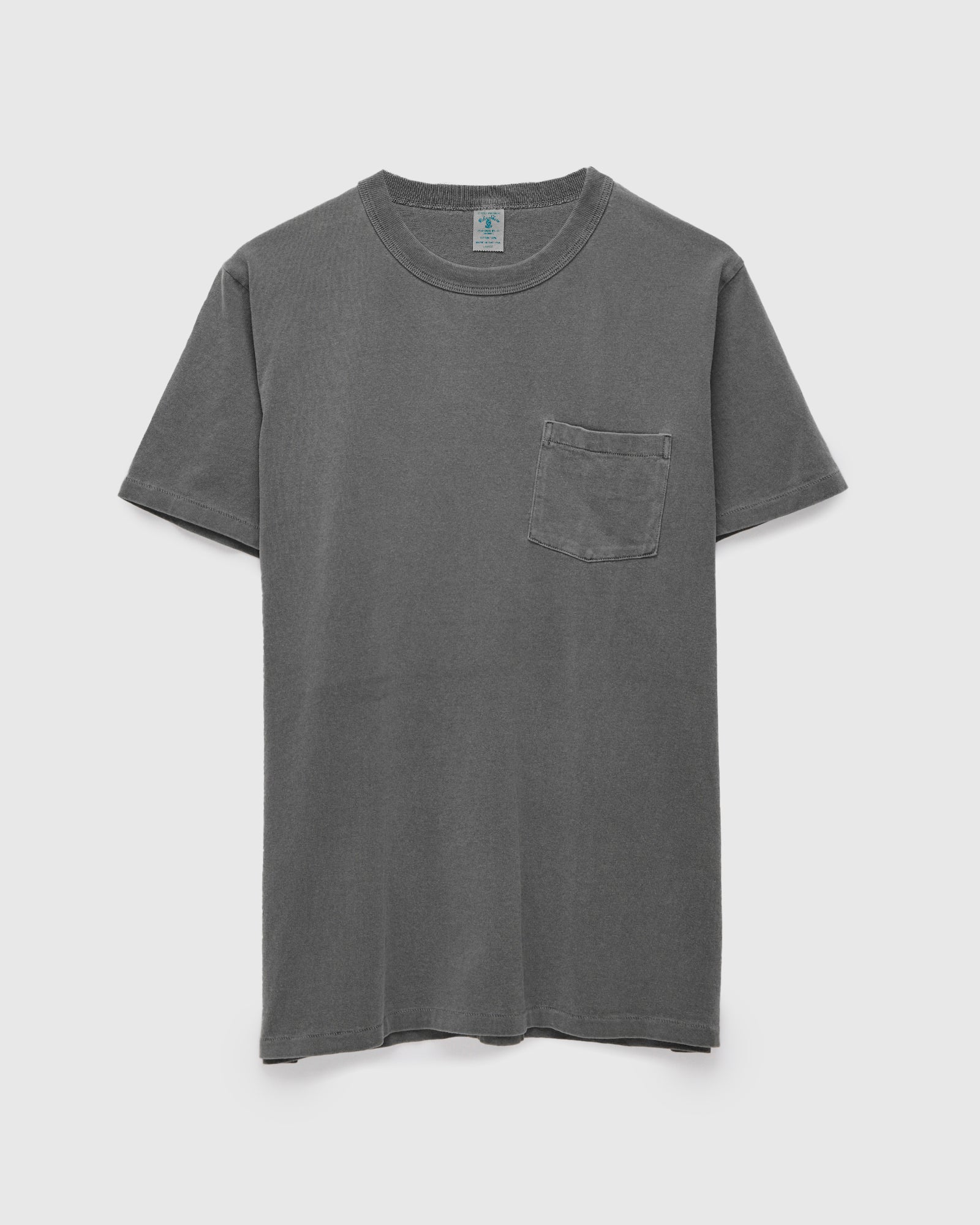 Pigment Dyed Pocket Tee in Gunmetal