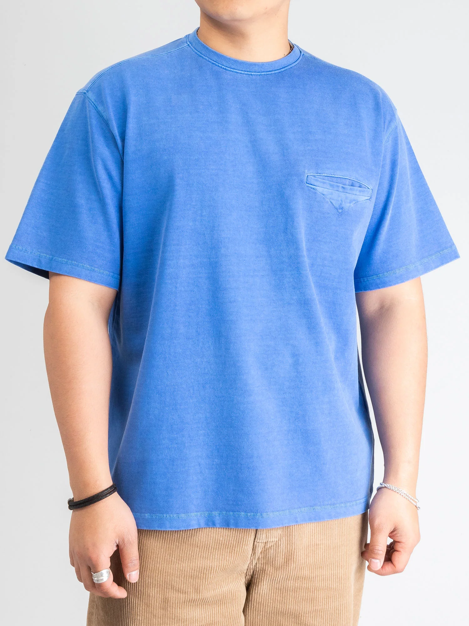 Pigment Dyed T-Shirt in Sky Blue - Image 2