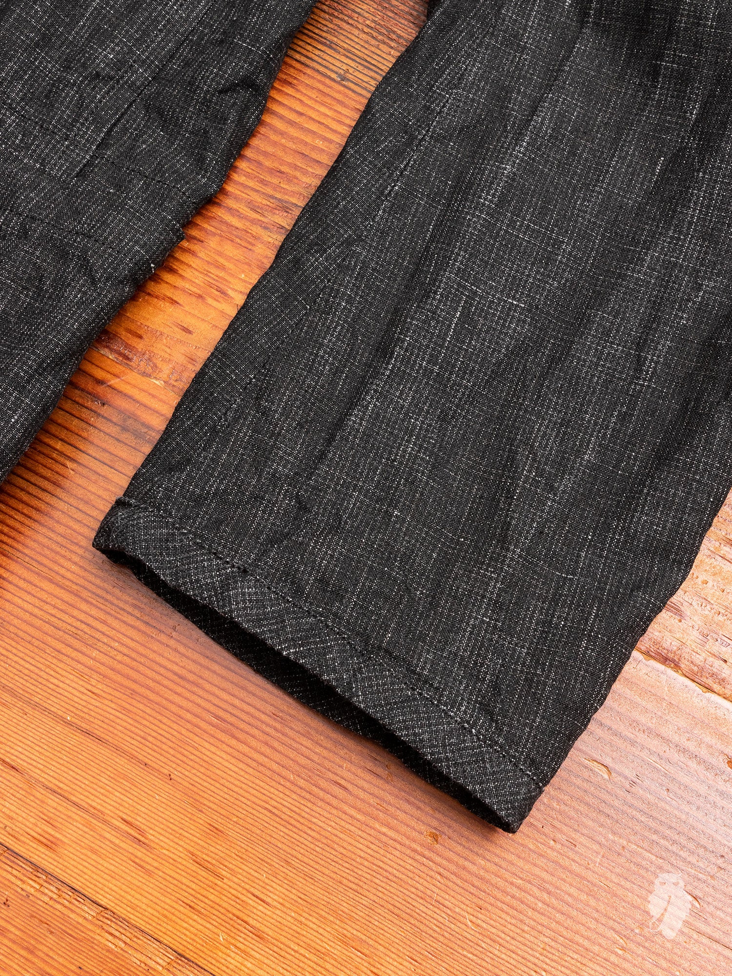 Piping Jacket in Black Linen - Image 5