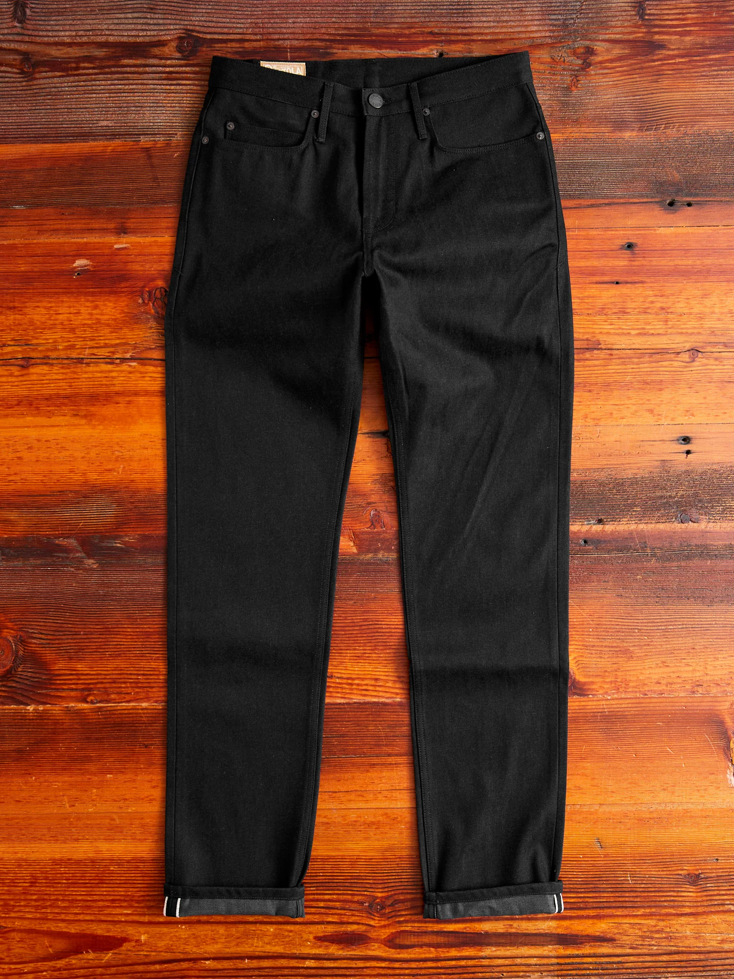 "Portola" 14.25oz Black Selvedge Denim - Tapered Fit - Image 4