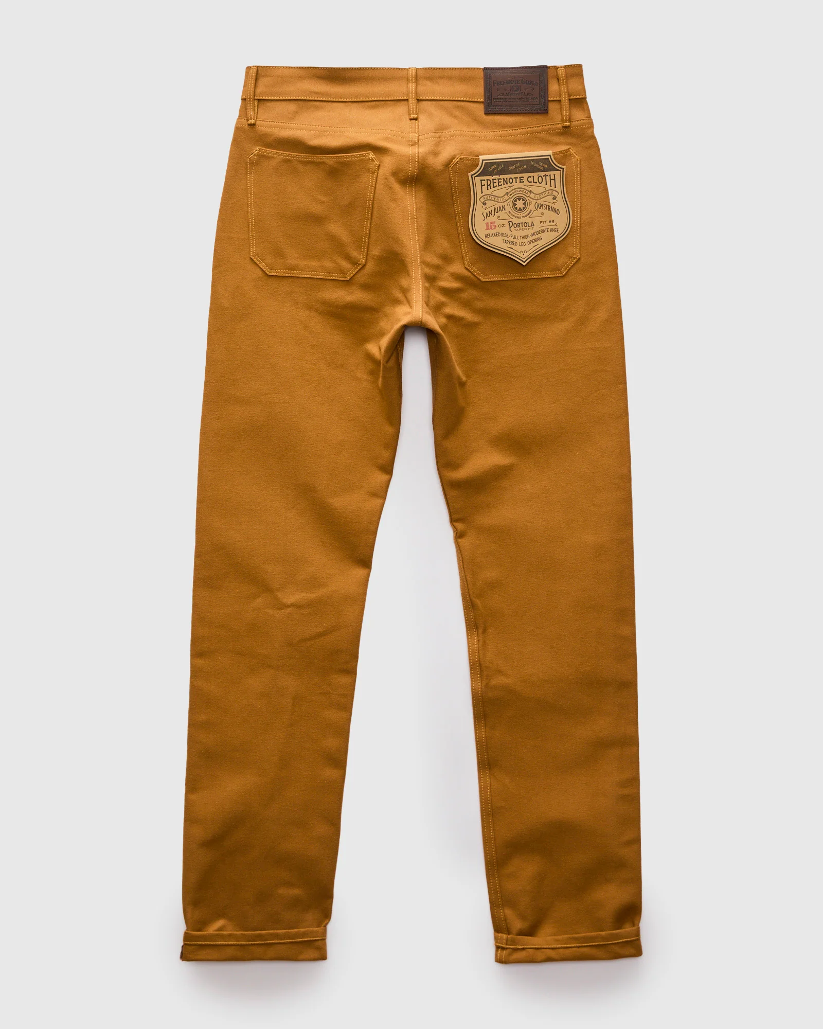 "Portola" 15oz Camel Selvedge Duck Pant - Tapered - Image 2