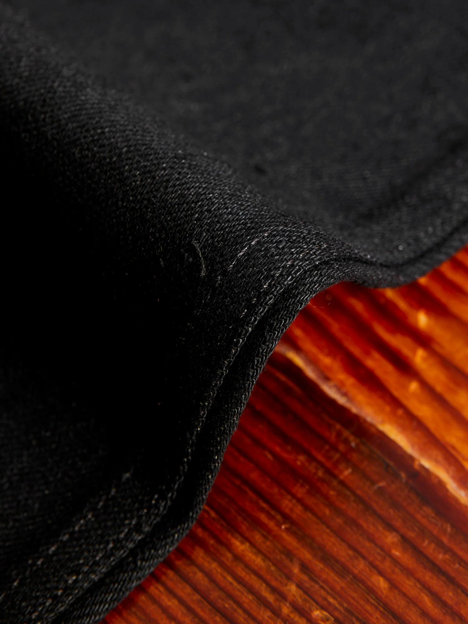 "Portola" 17oz Black Slub Selvedge Denim - Tapered Fit - Image 10
