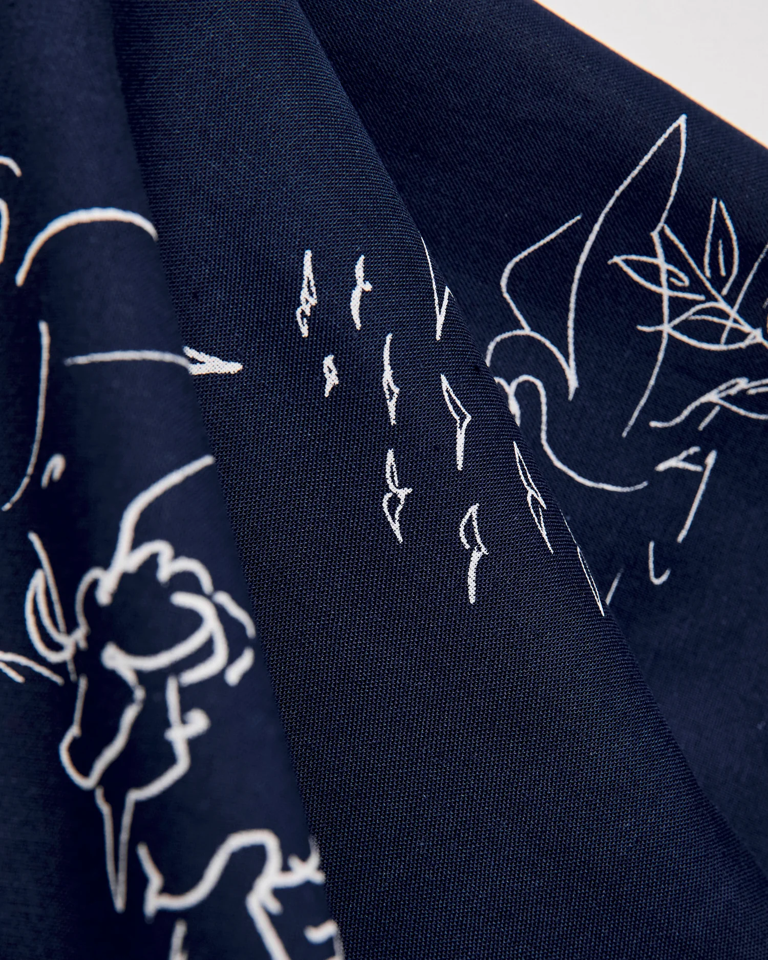 Printed Bandana in Navy Zoo Animals - Image 3