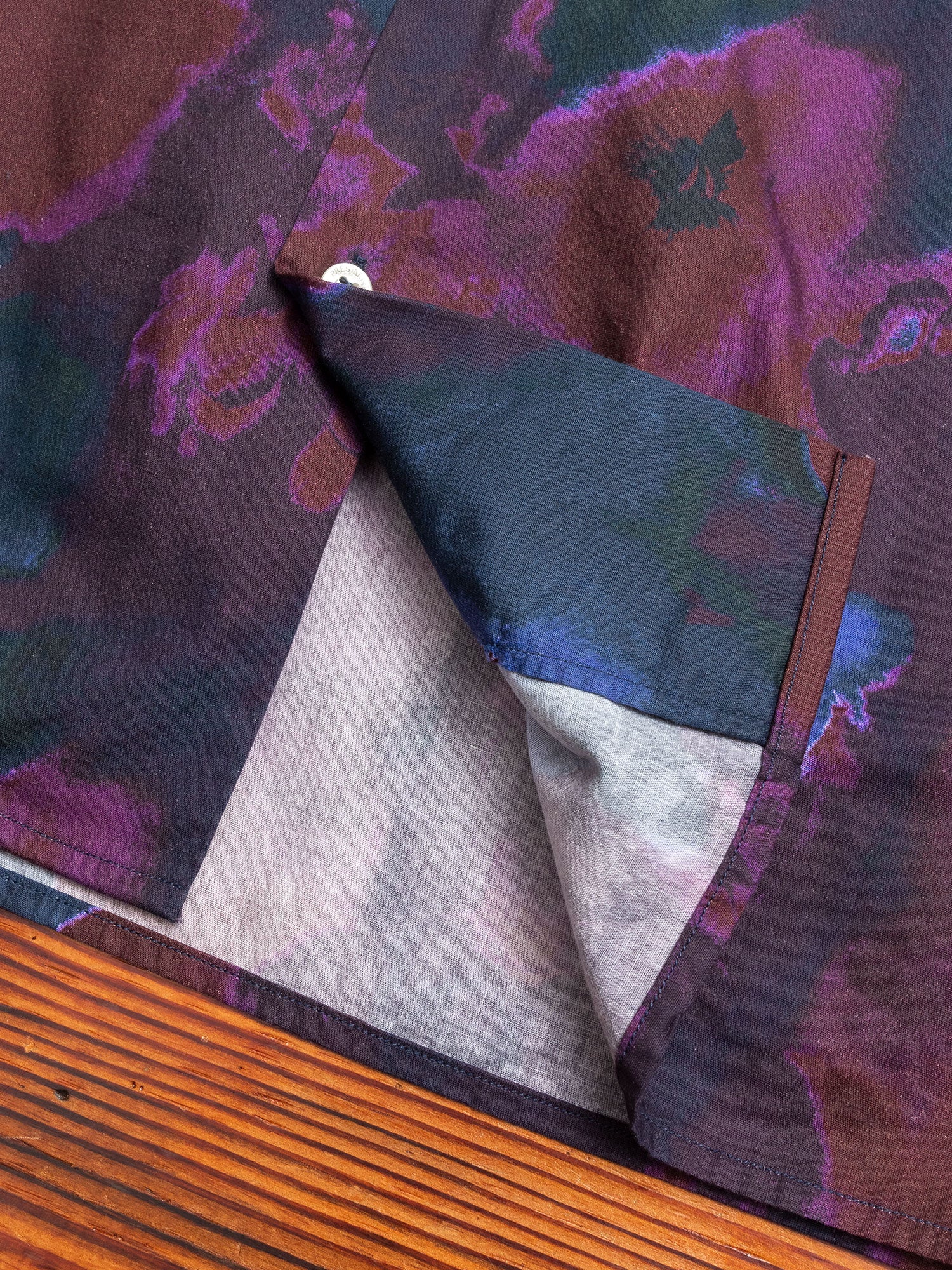"Psycho Flower" Rangi Shirt in Blue - Image 6