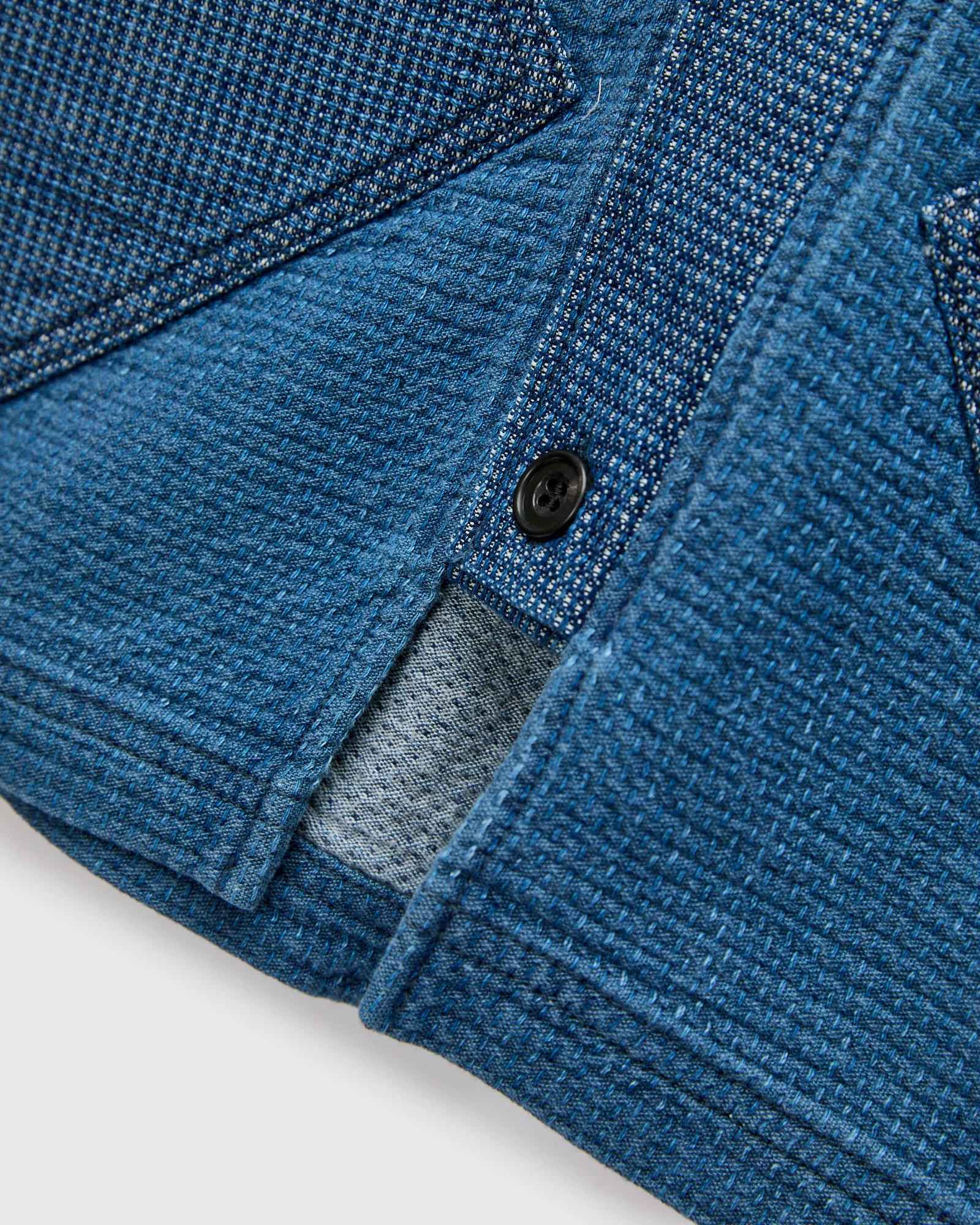 Diamond Short Cardigan in Indigo 3-Year Wash - Image 5