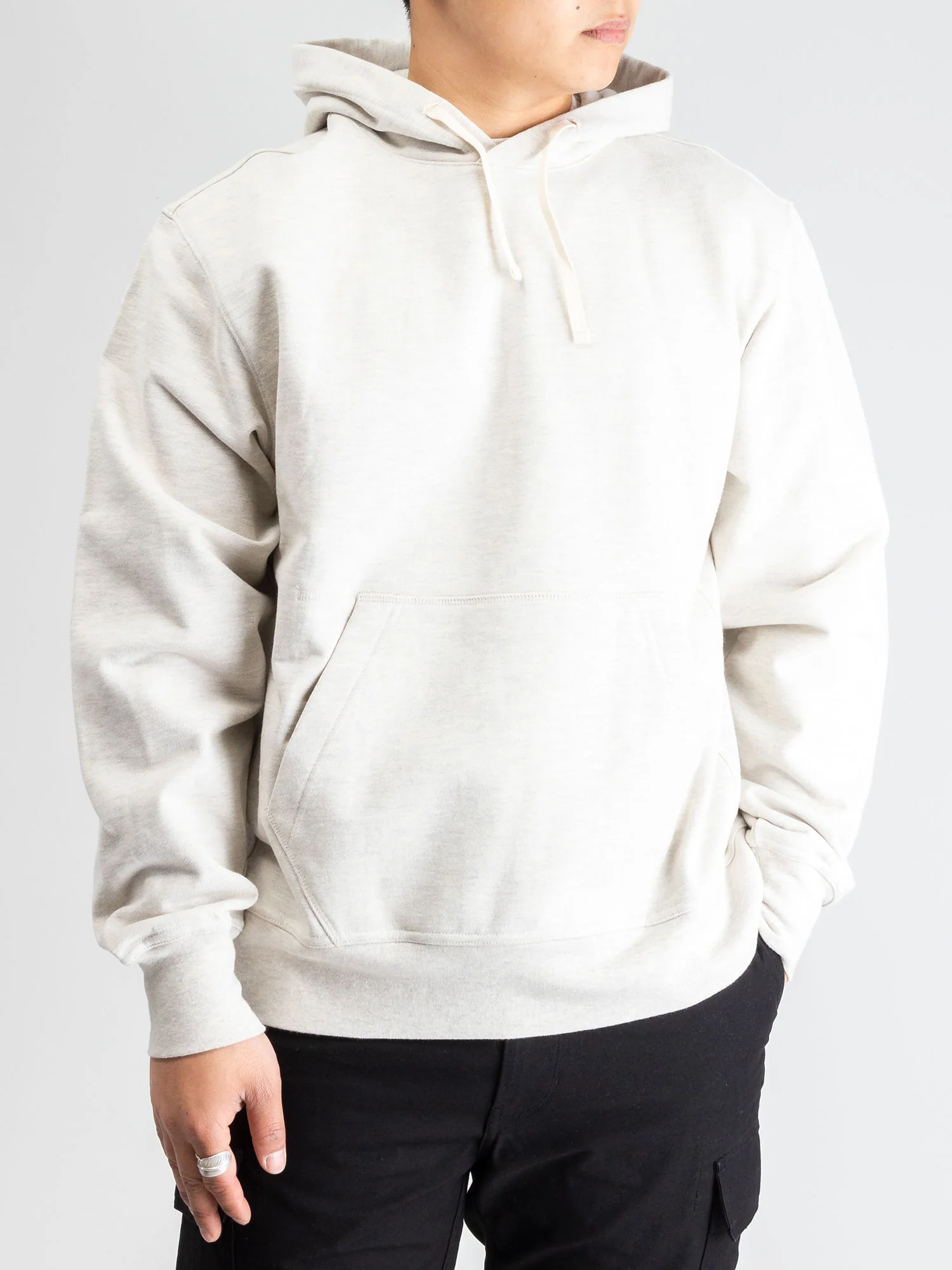 Pullover Hoodie in Oatmeal - Image 2