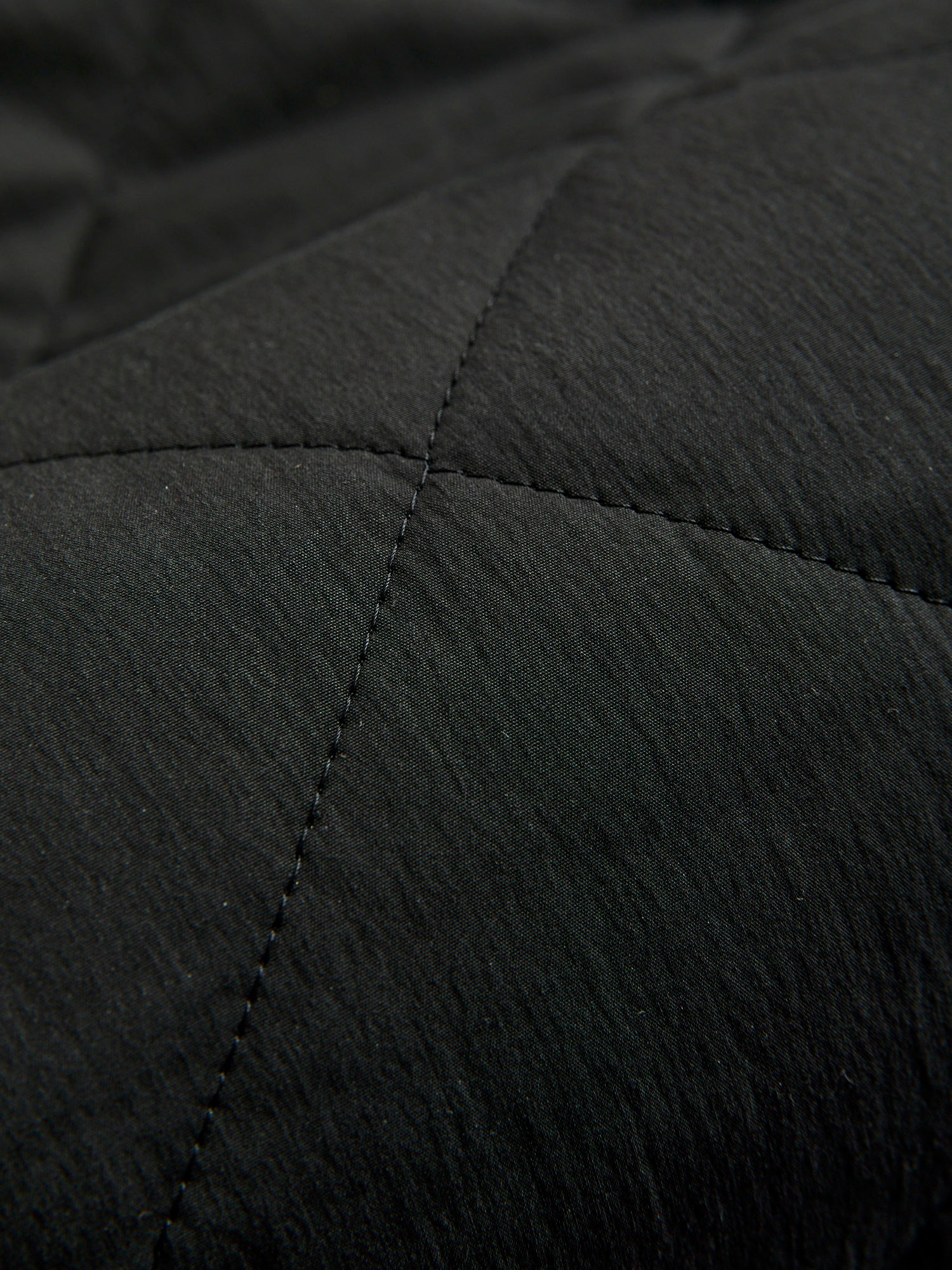 Quilted Overshirt Jacket in Black - Image 10
