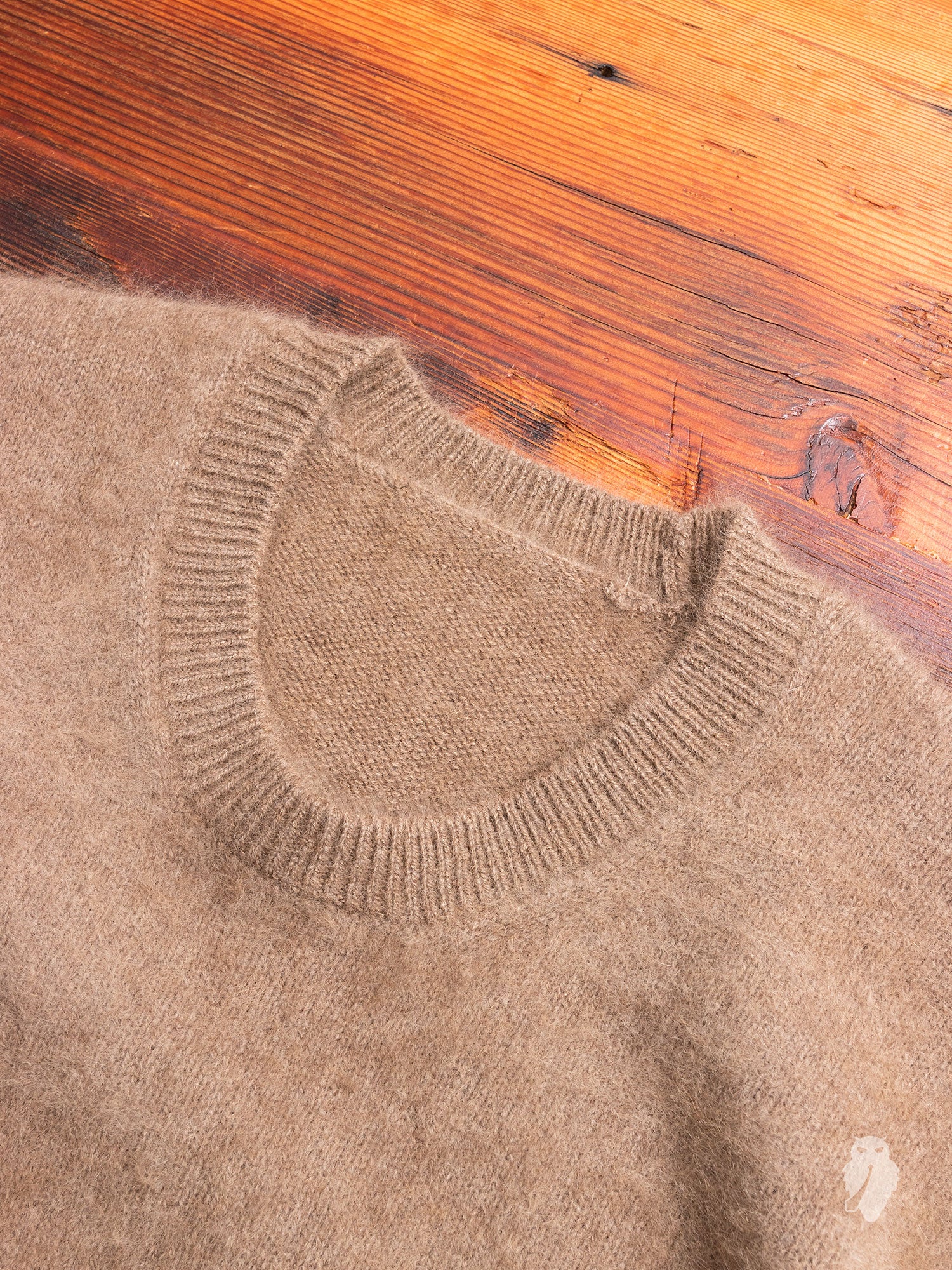 Raccoon Fur Sweater in Camel - Image 3