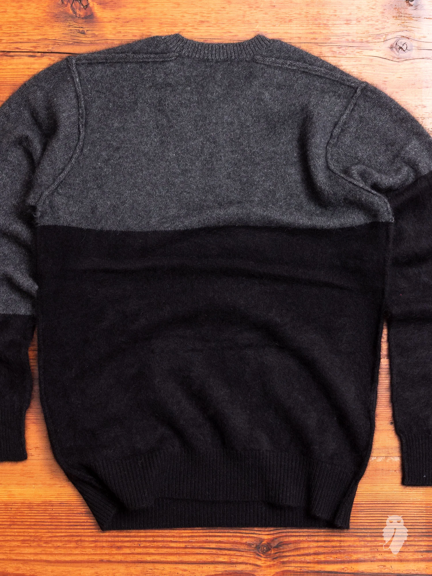 Raccoon Fur Sweater in Charcoal - Image 6