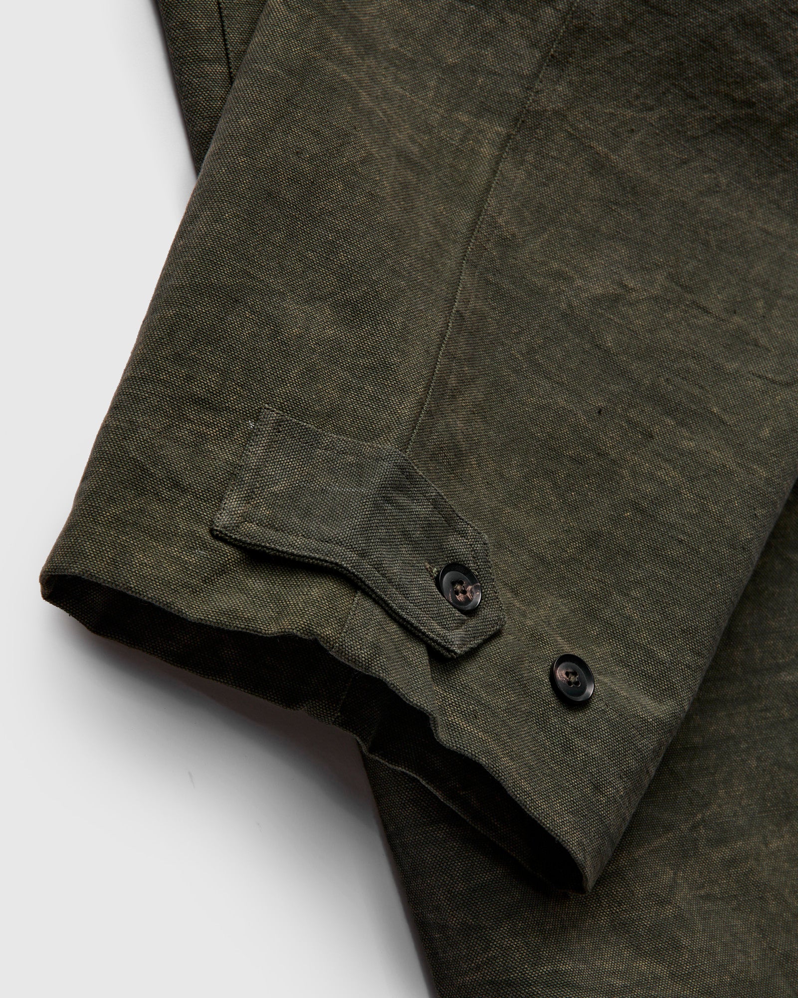 Raka Pants in Forest Green Crackle Canvas - Image 9