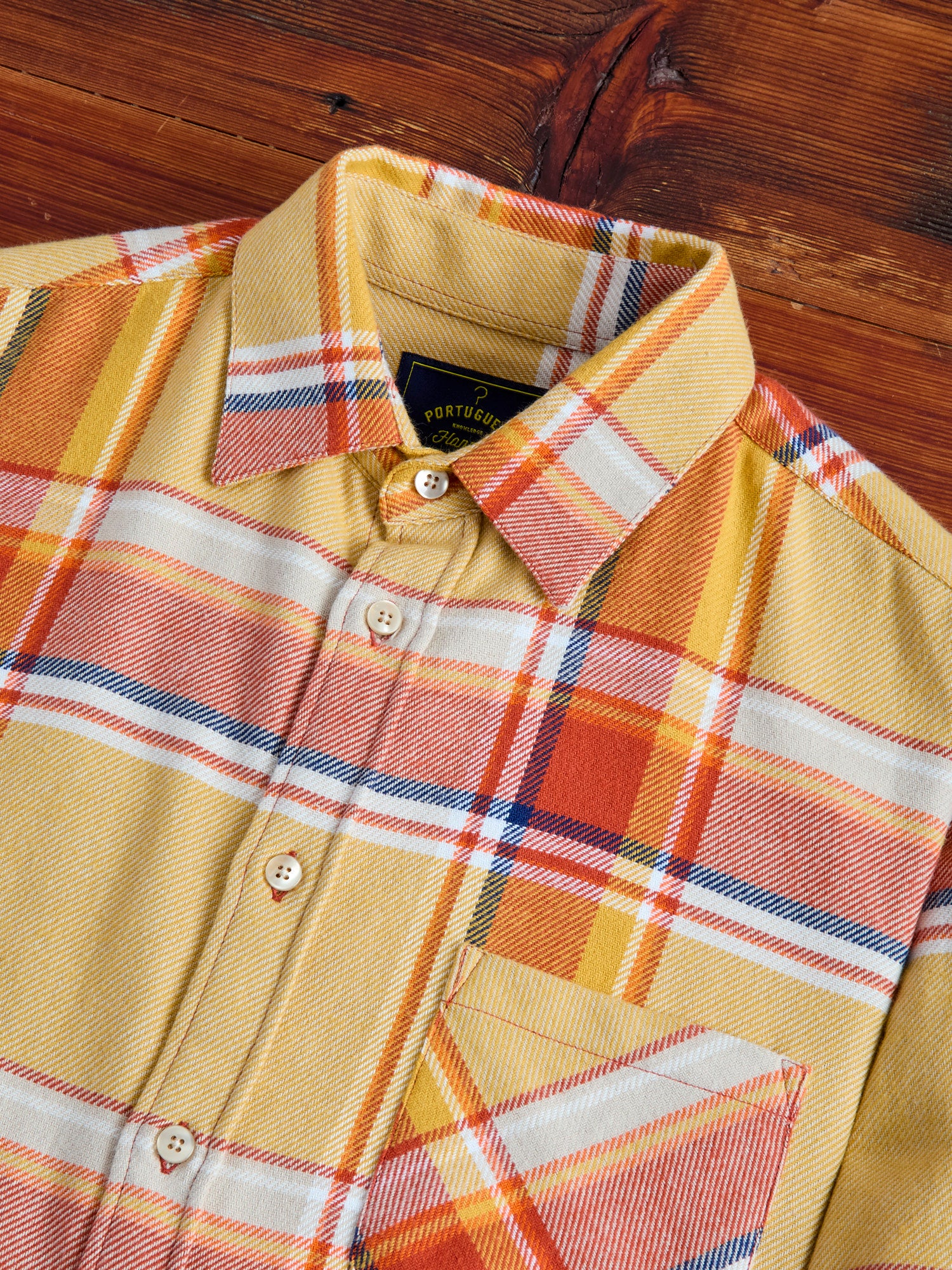 Ramo Button-Up Shirt in Marigold - Image 3