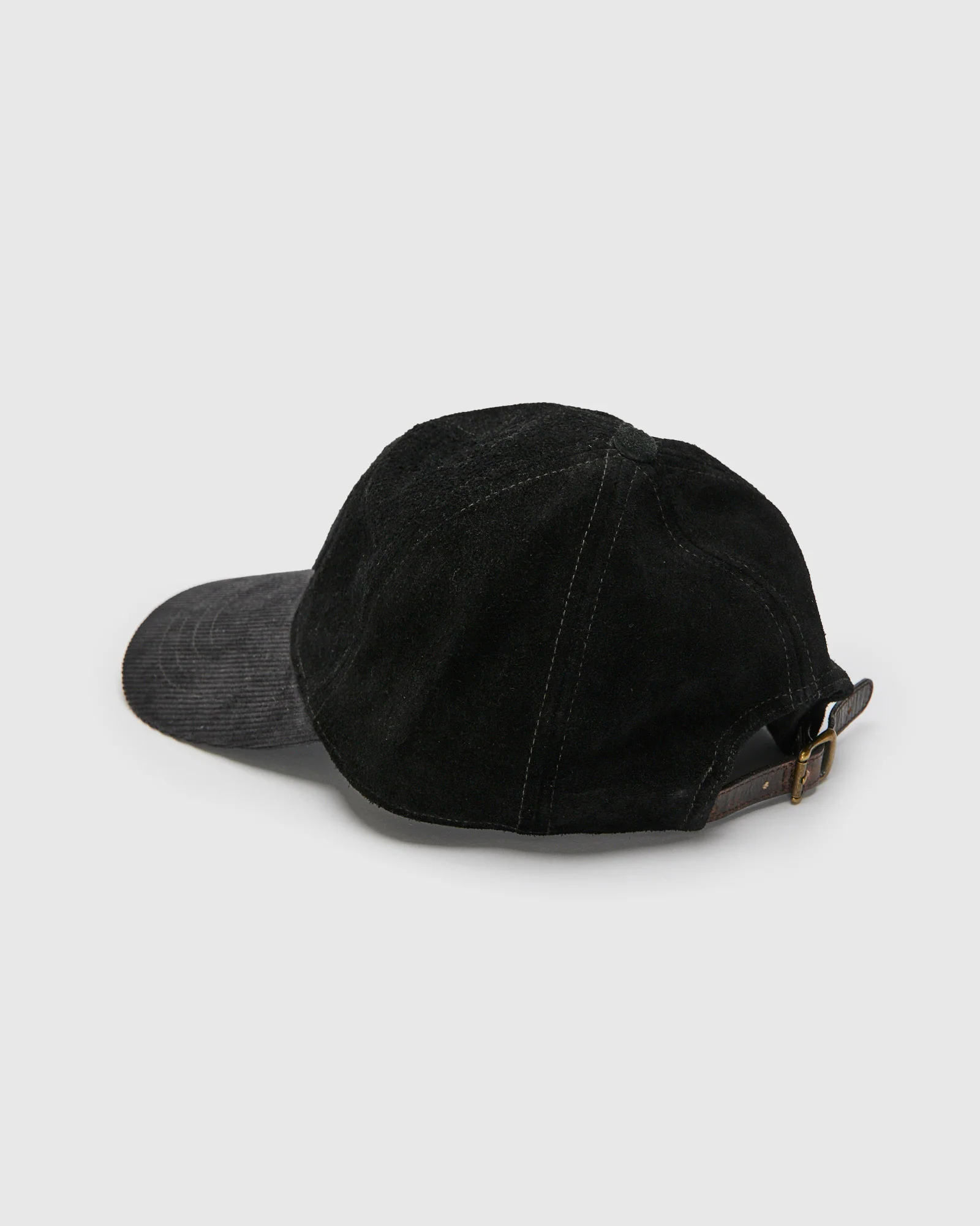 Ranch Logo Suede Cap in Black - Image 2
