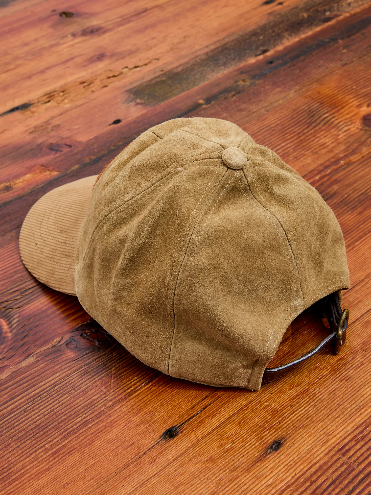 Ranch Logo Suede Cap in Tan - Image 2