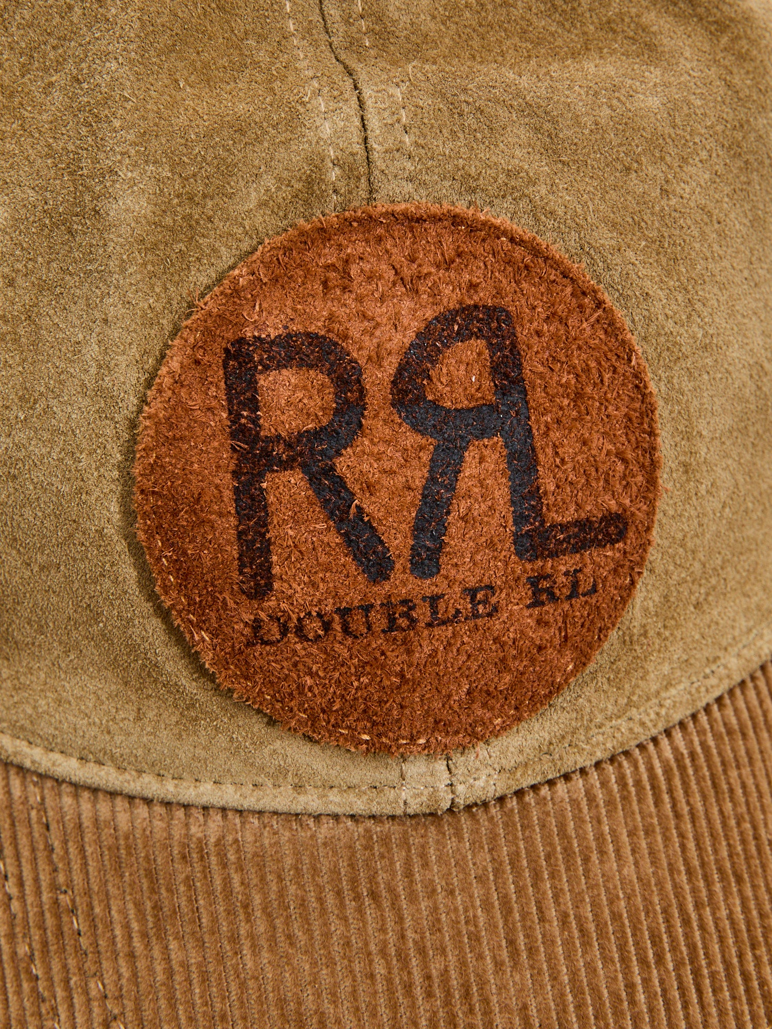 Ranch Logo Suede Cap in Tan - Image 6