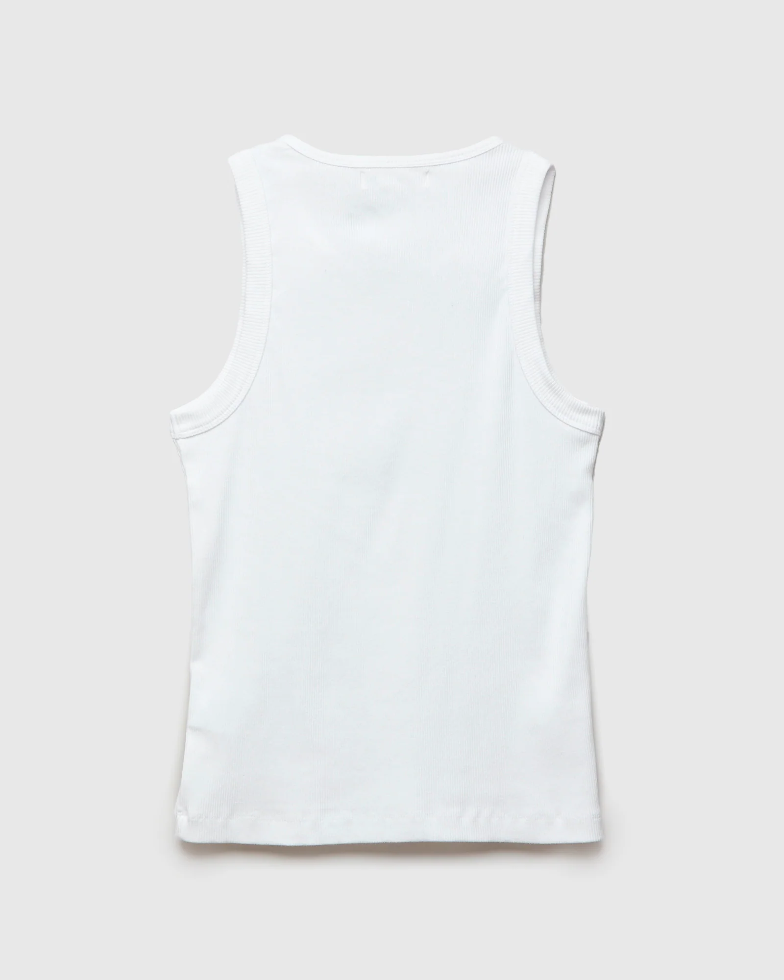 RBT01 "Good Basics" 7.2oz Ribbed Tanktop in White - Image 2
