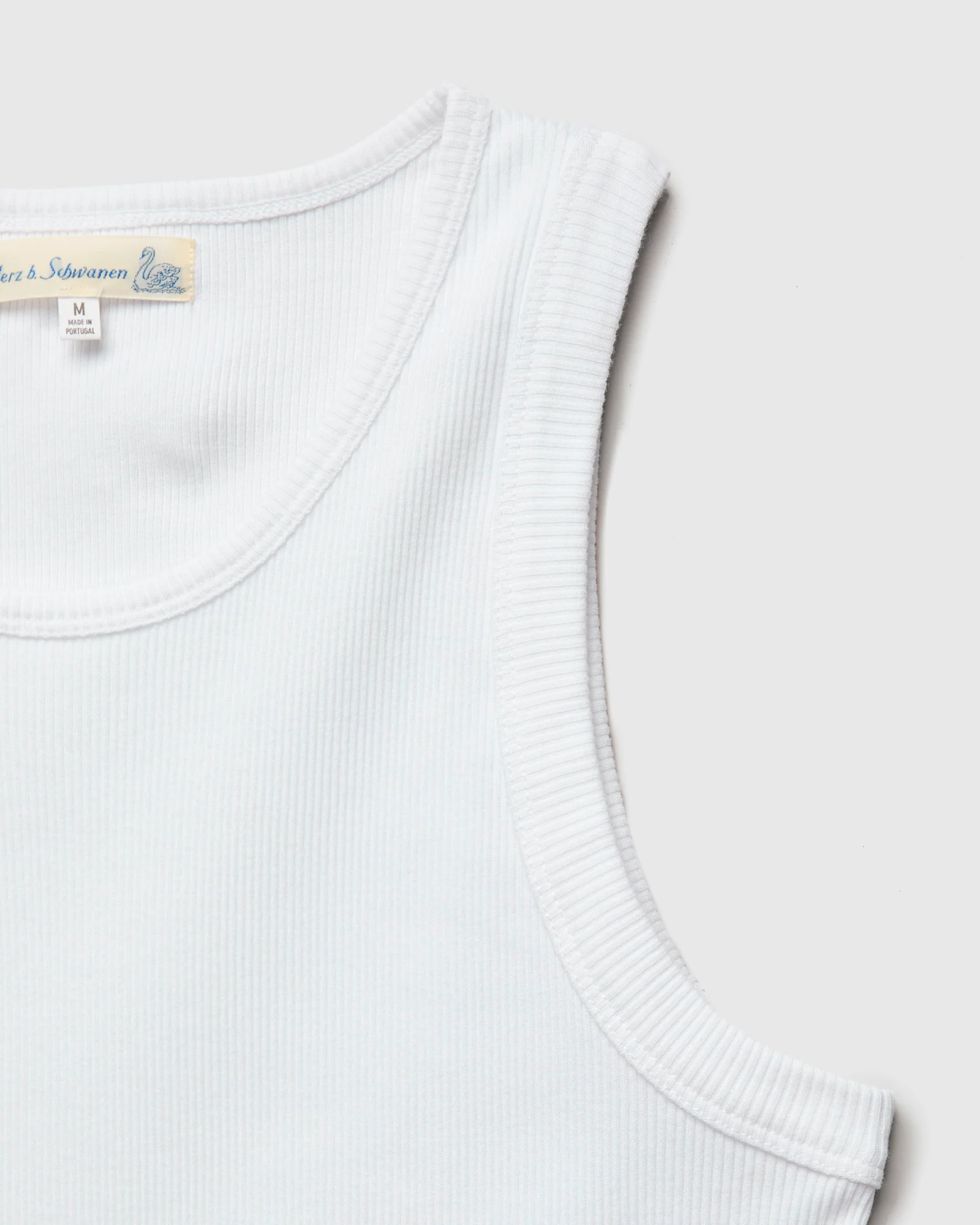 RBT01 "Good Basics" 7.2oz Ribbed Tanktop in White - Image 4