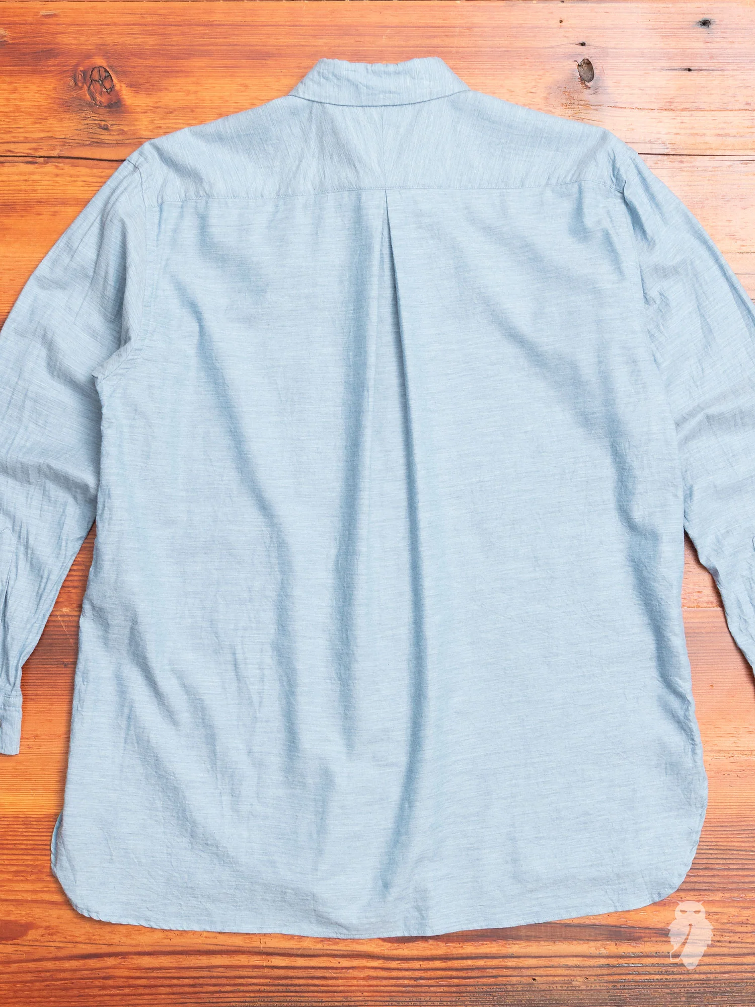 Regular Collar Longshirt in Sax - Image 8