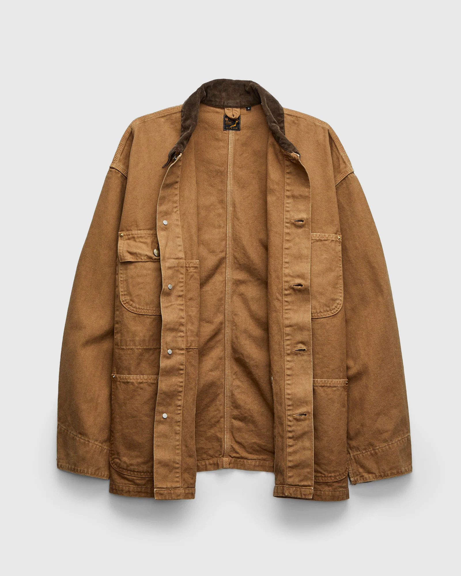 Relaxed Fit Canvas Coverall in Brown - Image 3