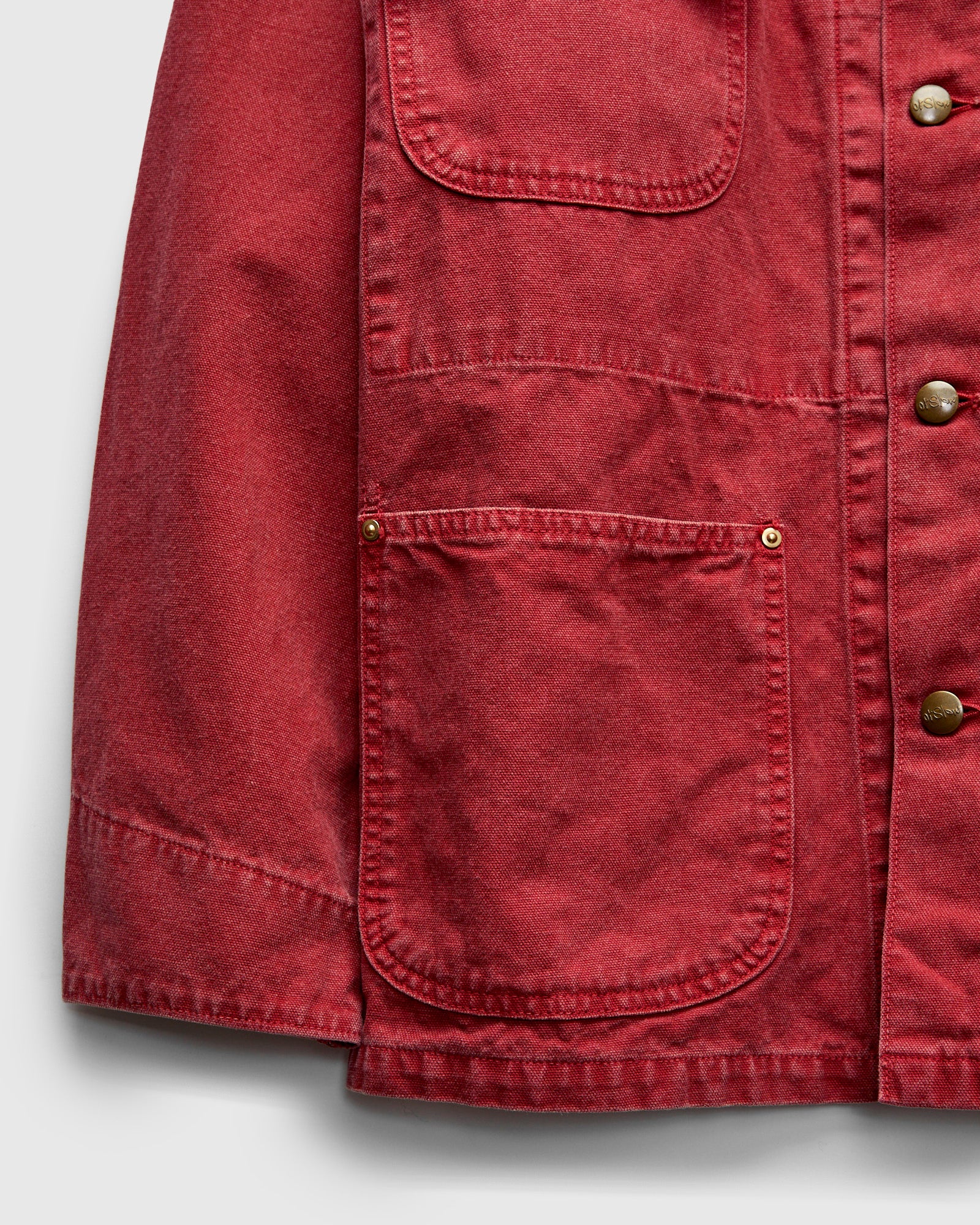 Relaxed Fit Canvas Coverall in Red - Image 6